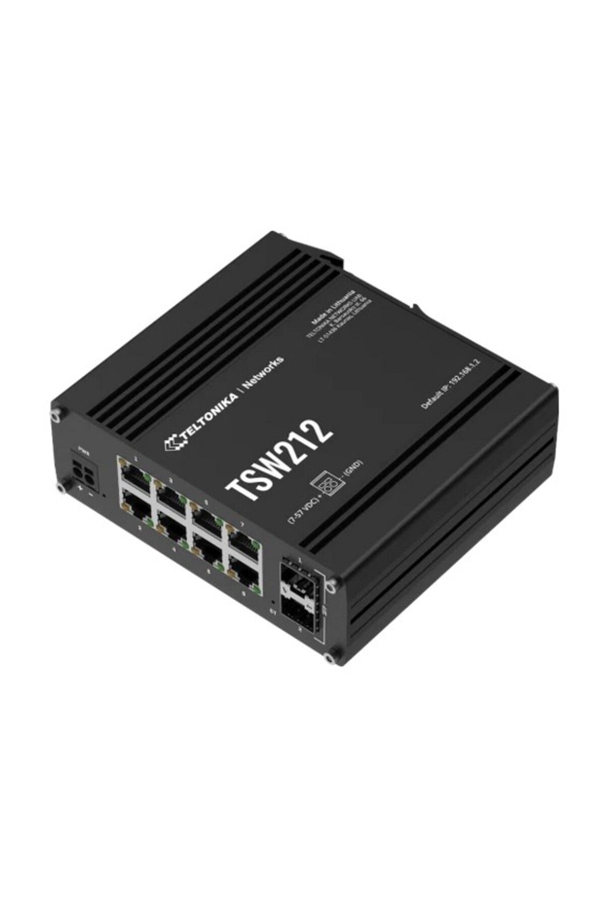 Teltonika 8 x RJ45 ports, 10/100/1000 Mbps, L2 managed Ethernet switch