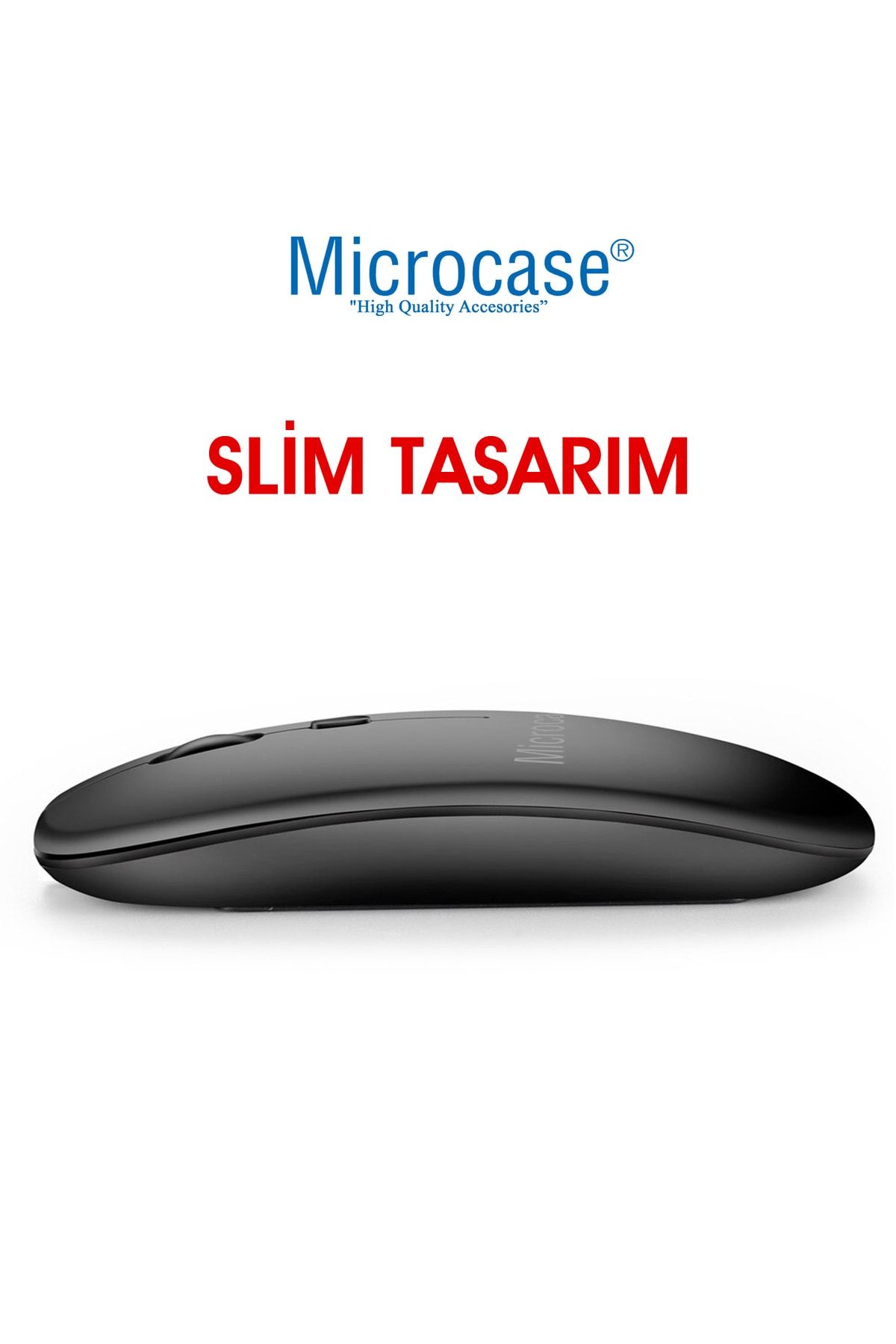 Microcase 800-1200-1600 Dpı Bluetooth Kablosuz Mouse - Al2722 Pembe