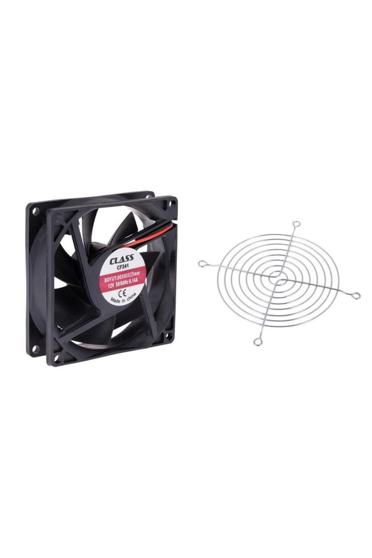 Class 80x80x25mm Dc 12volt Fan Metal Koruma