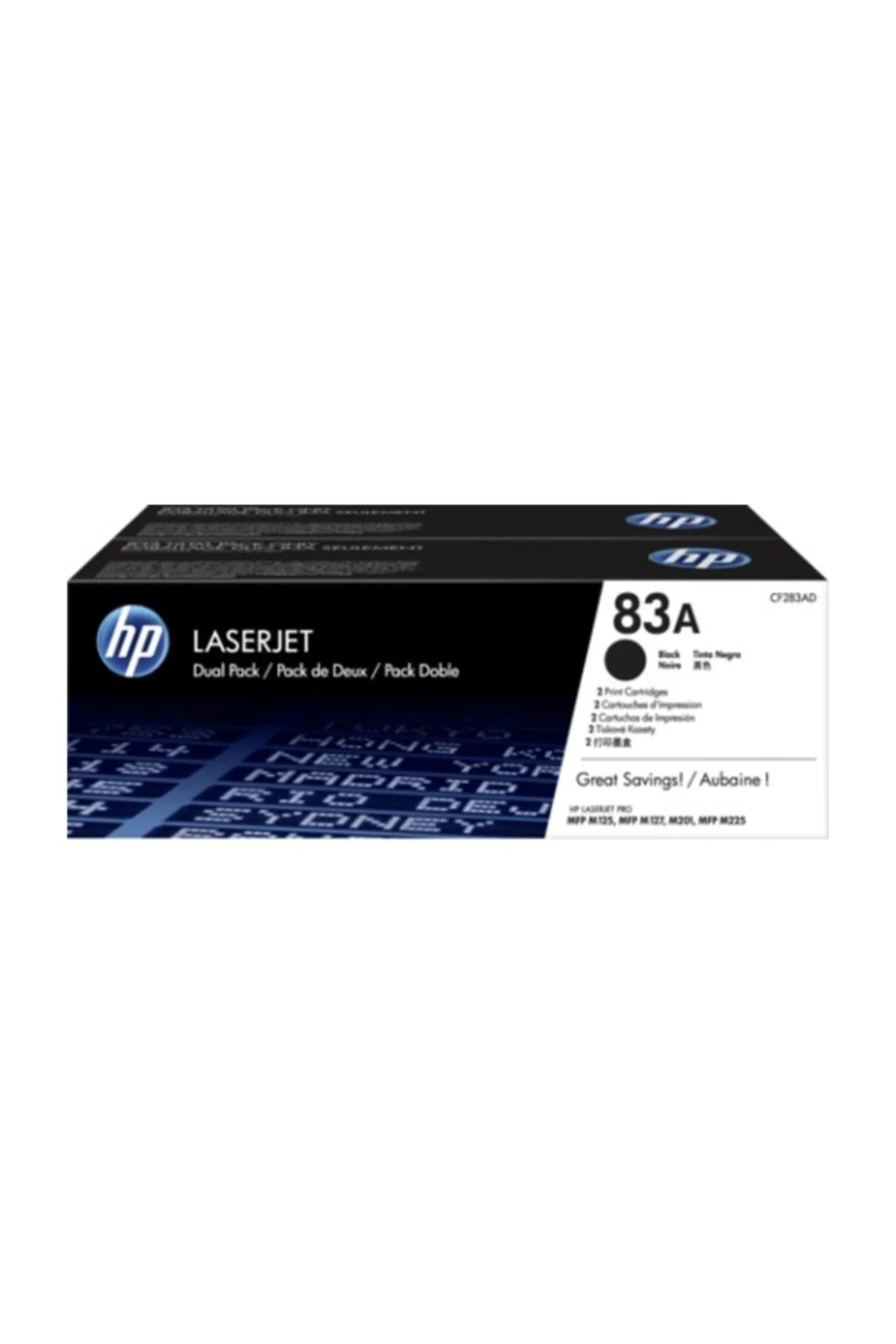 HP 83a-cf283ad Orjinal Siyah Toner 2'li Paket