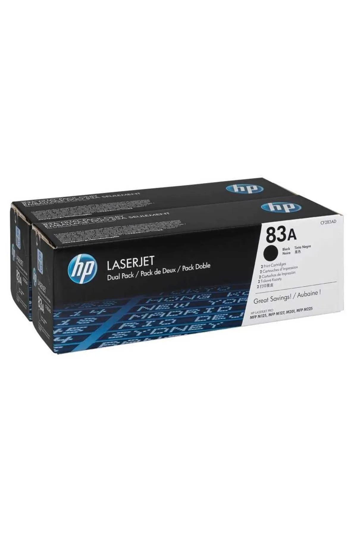 HP (83ad) Cf283ad Orjinal Toner Ikili Paket Cf484a