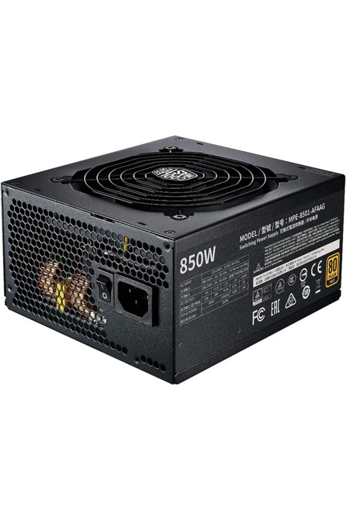 Cooler Master 850 W V2 80 Gold Power Supply Mpe-8501-afaag-eu