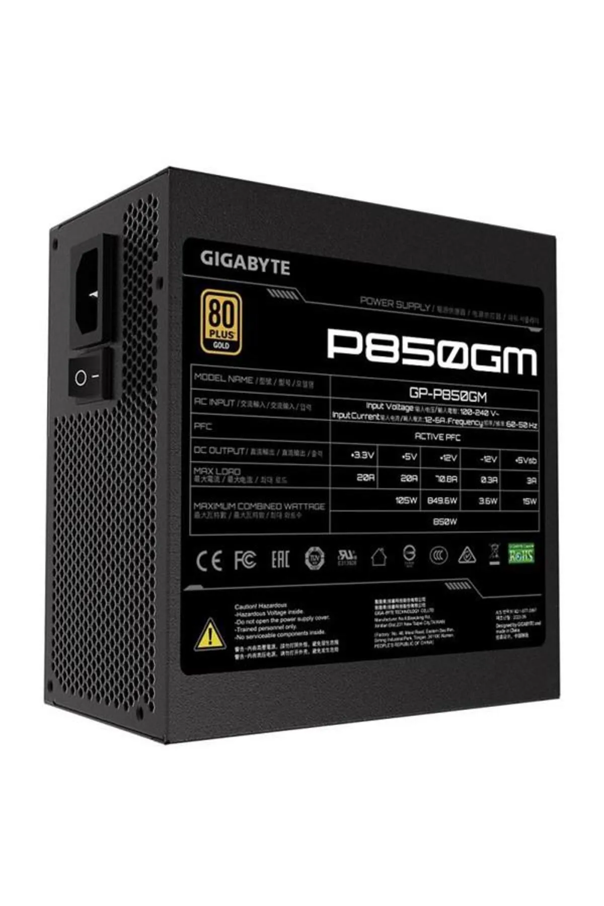 Gigabyte 850w 80 Gold Gp-p850gm Tam Modüler Power Supply