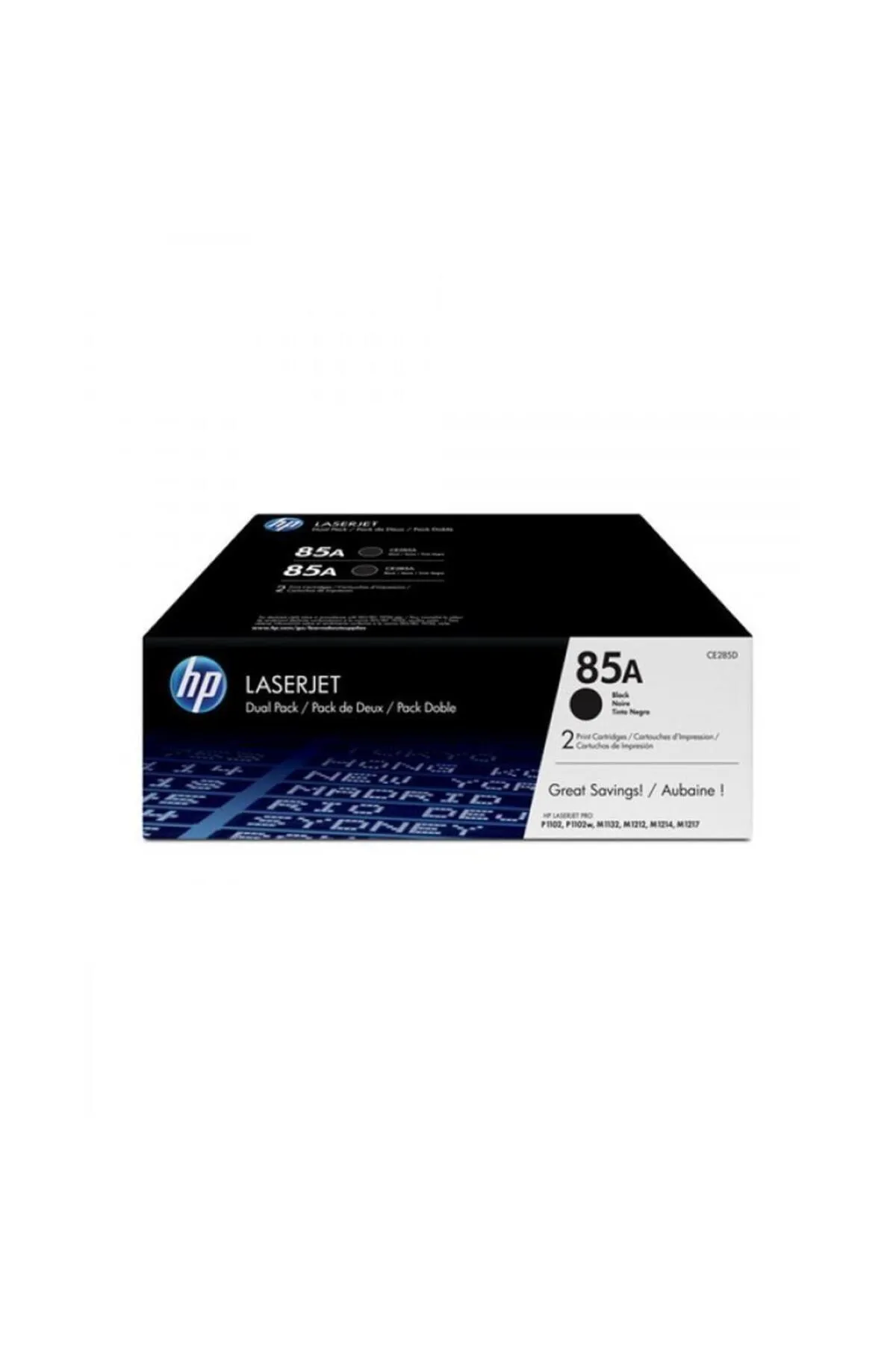 HP 85af Black Siyah Çiftli 1.600 Sayfa Toner Ce285af