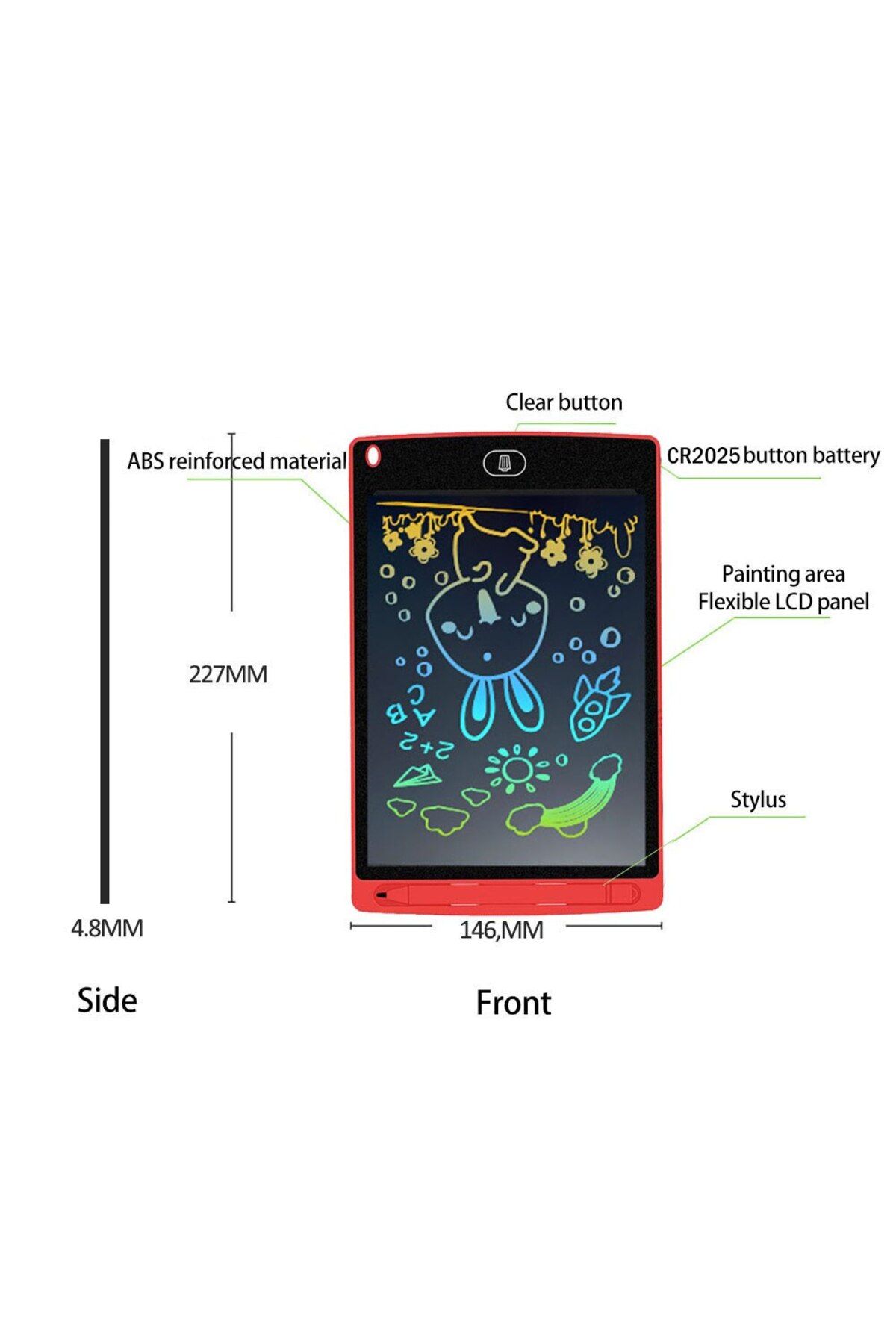 nextbuy 8.5İnç Sketchpad LCD Yazma Tableti Çocuk İçin Kalem Çizim Graffiti El Yazısı Blackboard Resim Panosu