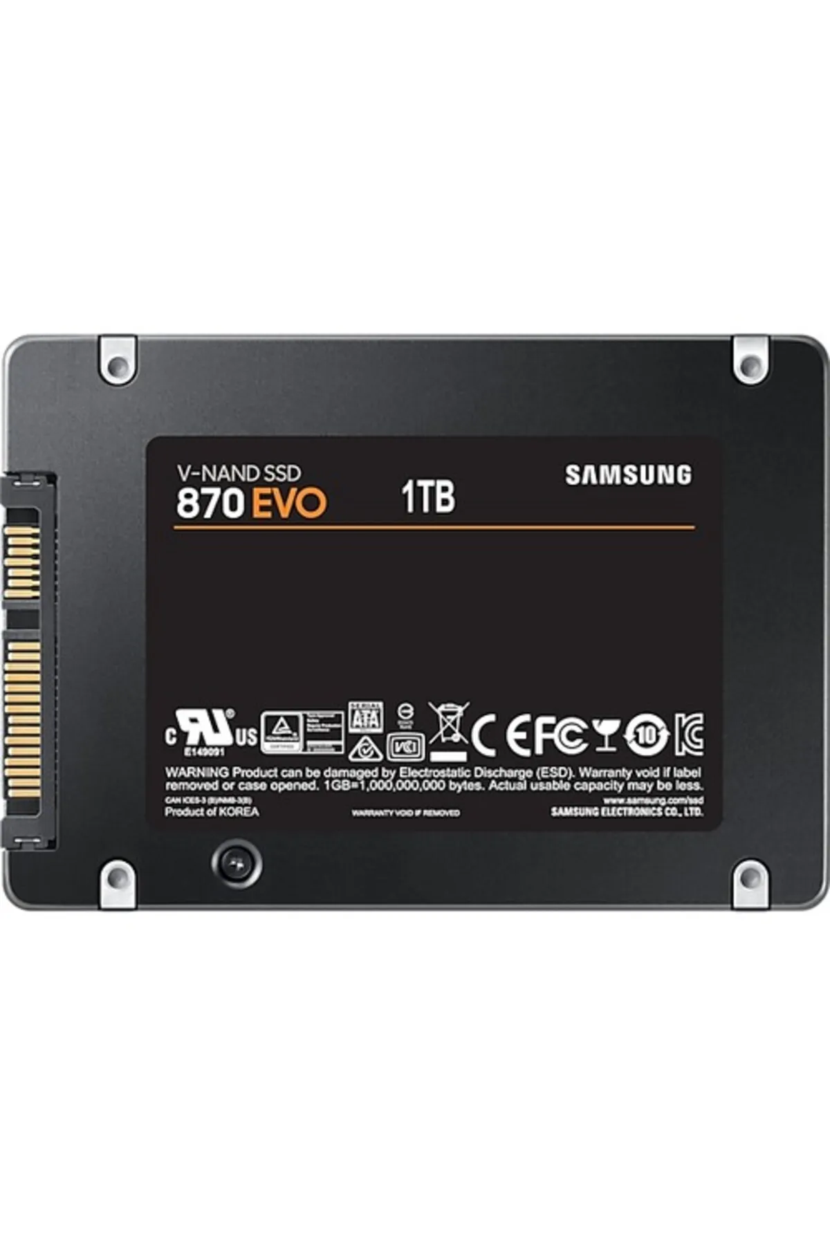 Samsung 870 Evo 1tb V-nand Sata 3 2.5 Ssd Disk Mz-77e1t0bw