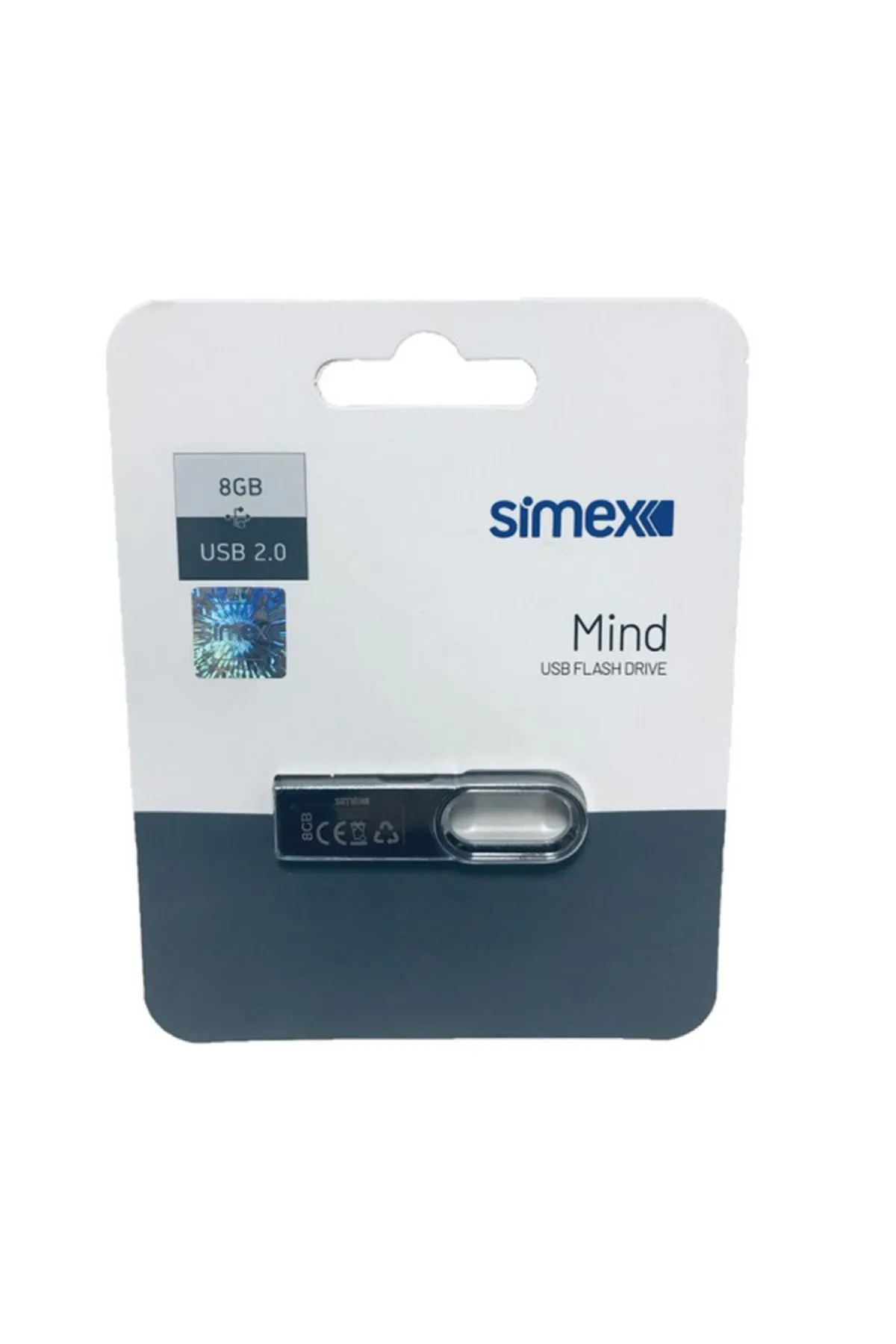 Simex 8gb Mind Secure 2.0 Metal Usb Flash Bellek