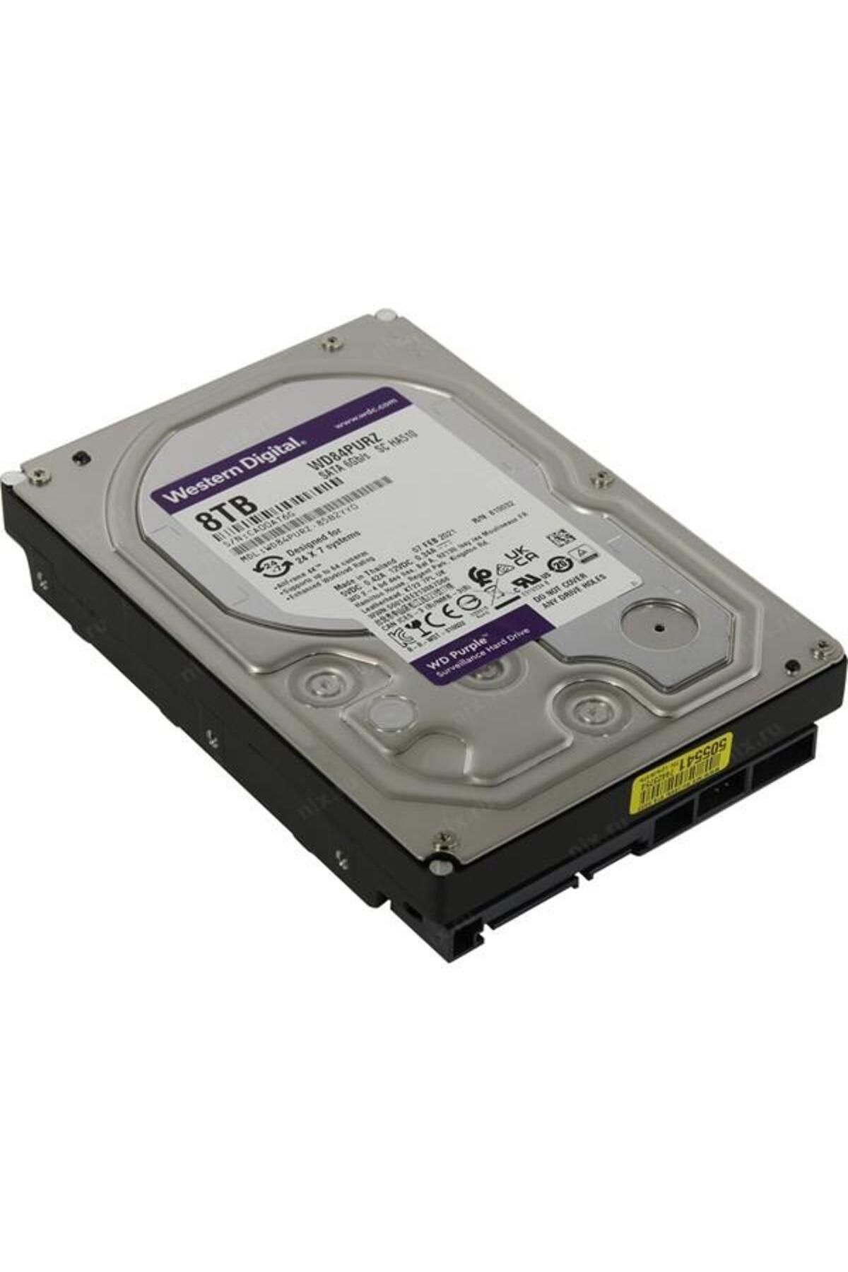 WD 8tb Purple 84purz 5400rpm 128mb Sata-3 Güvenlik Diski