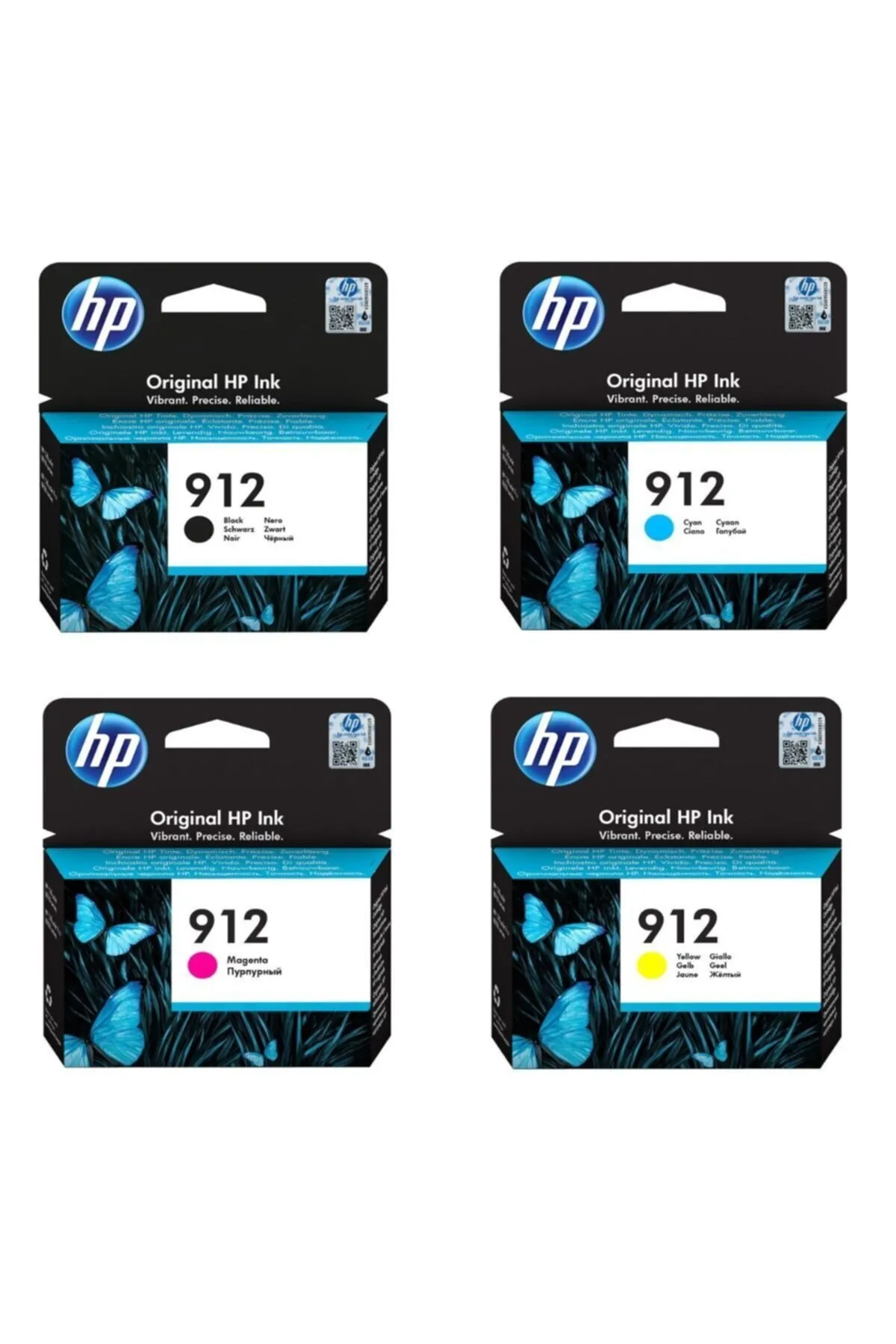 HP 912 Cmyk Orjinal Set Kartuş