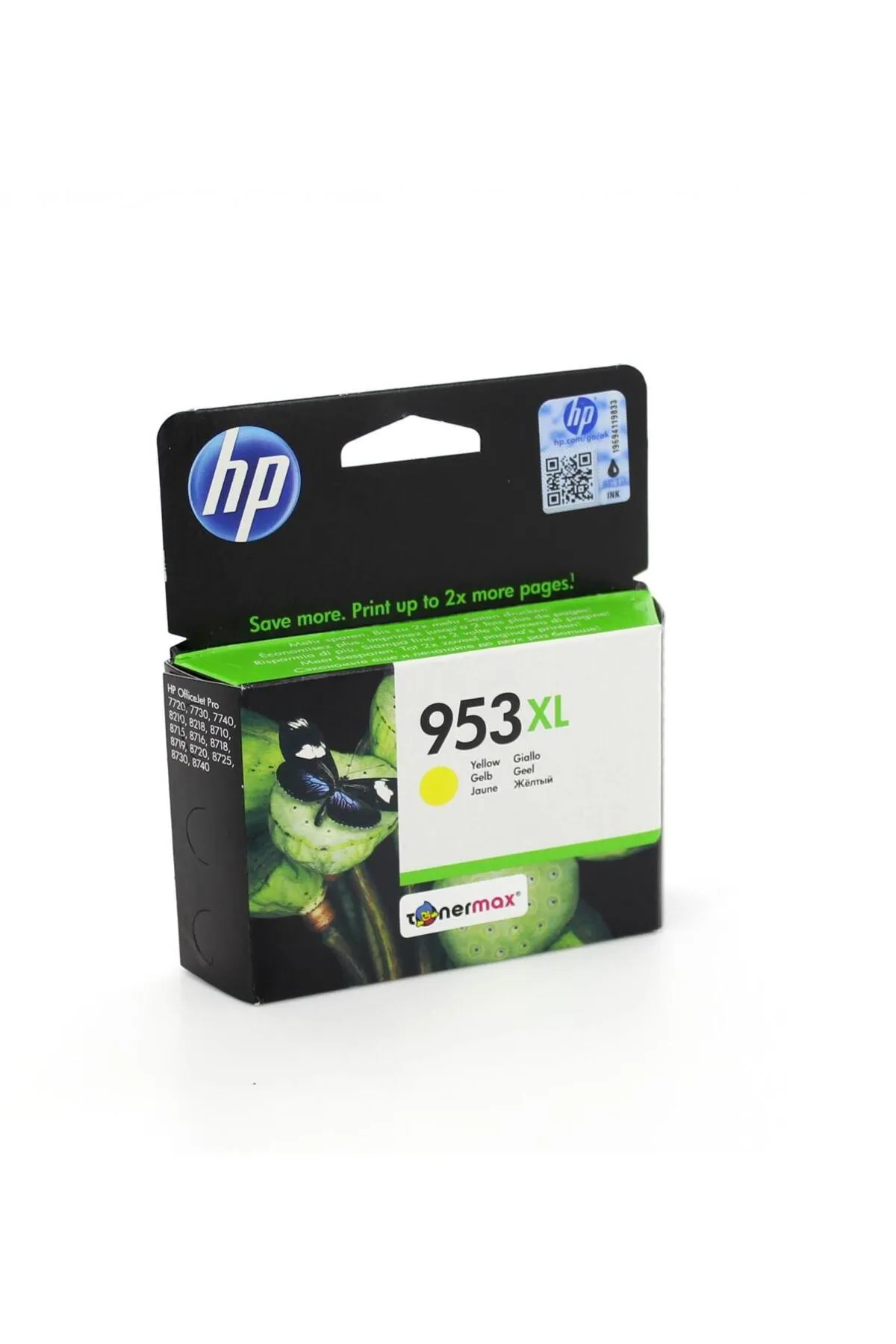 HP 953xl F6u18ae Sarı Kartuş/ Officejet Pro 8210 / 8218 / 8710 / 8715 / 8720 / 8725