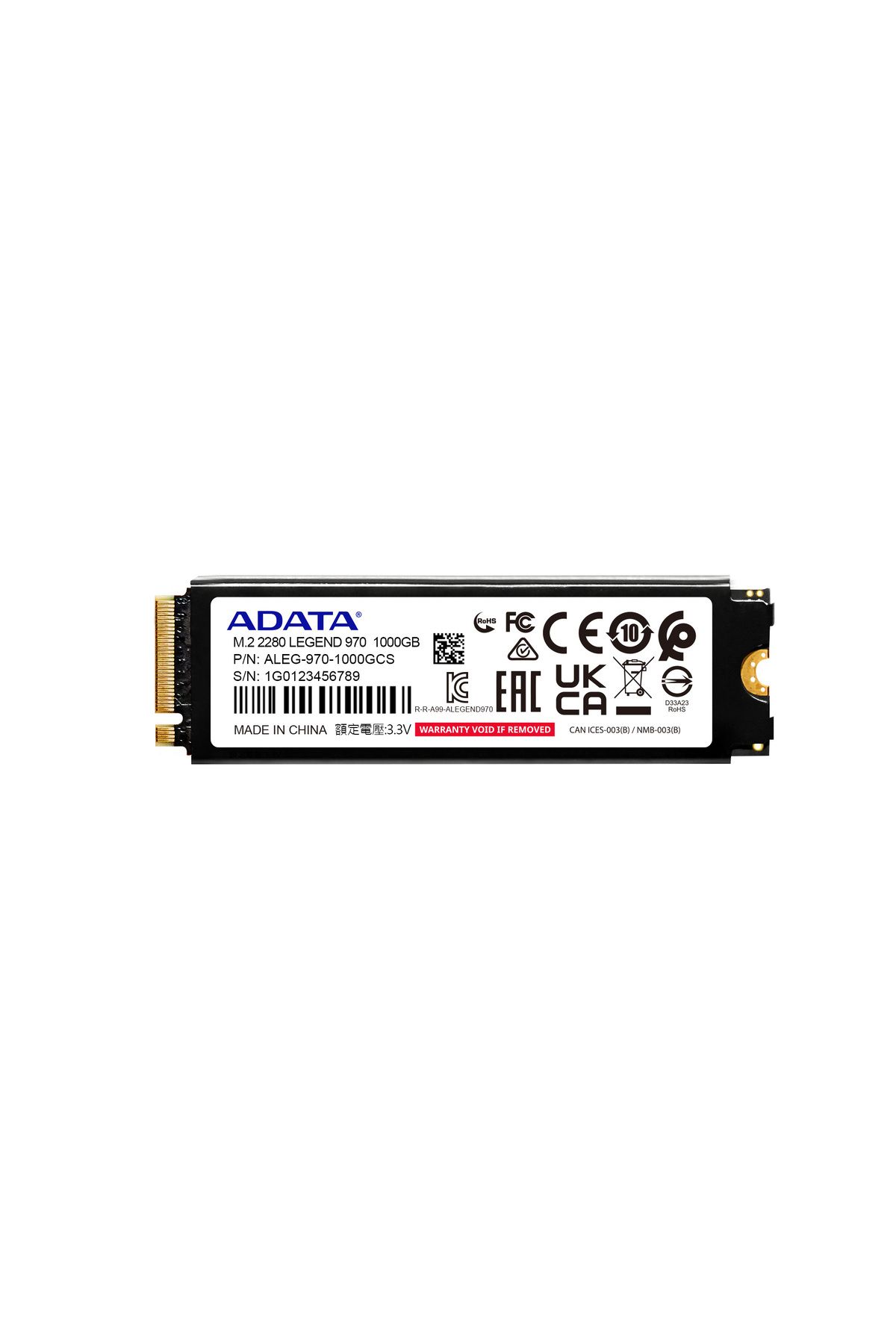 XPG A-Data LEGEND 970 1TB NVMe Gen5 9500MB\s 8500MB\s SLEG-970-1000GCI SSD Disk