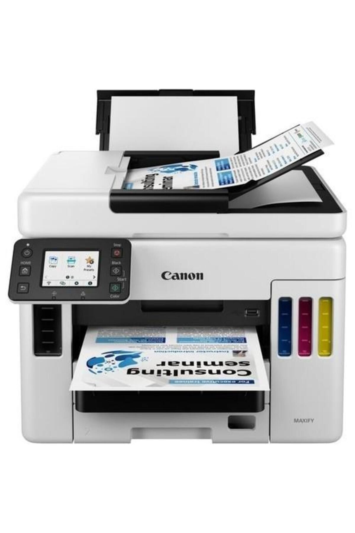 Canon A4 Renkli Maxıfy Gx7040 Yazıcı Tarayıcı Fotokopi Fax Usb 2.0,ethernet,kablosuz Tanklı