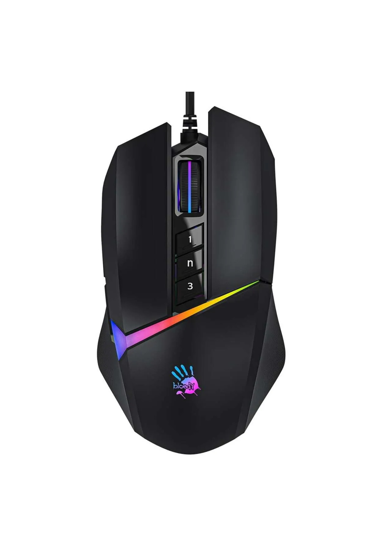 A4 Tech A4TECH BLOODY W60 MAX RGB  GAMING MOUSE-BLACK