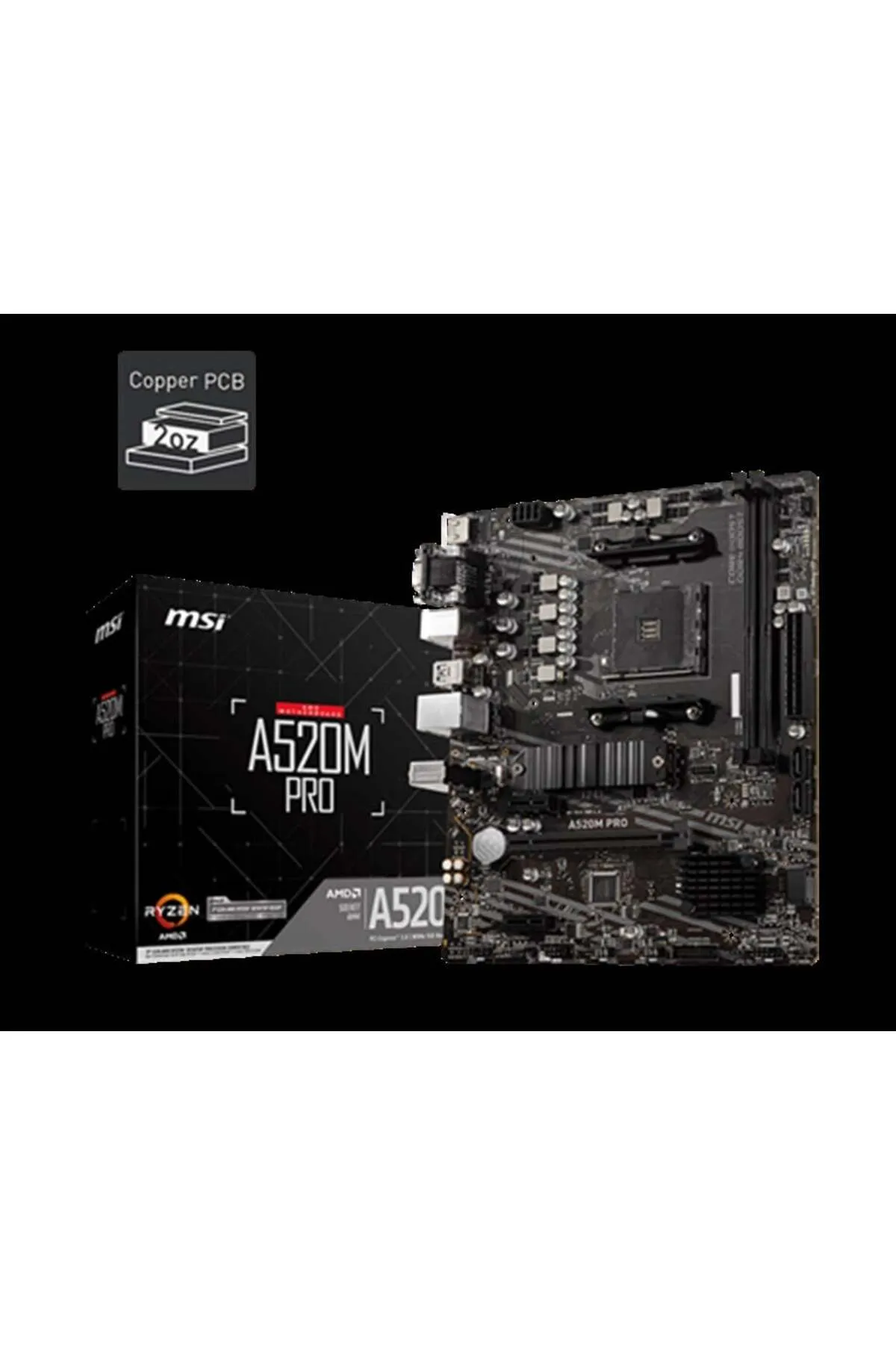 MSI A520m-a Pro Ddr4 4600/1866mhz M.2 M.atx Am4