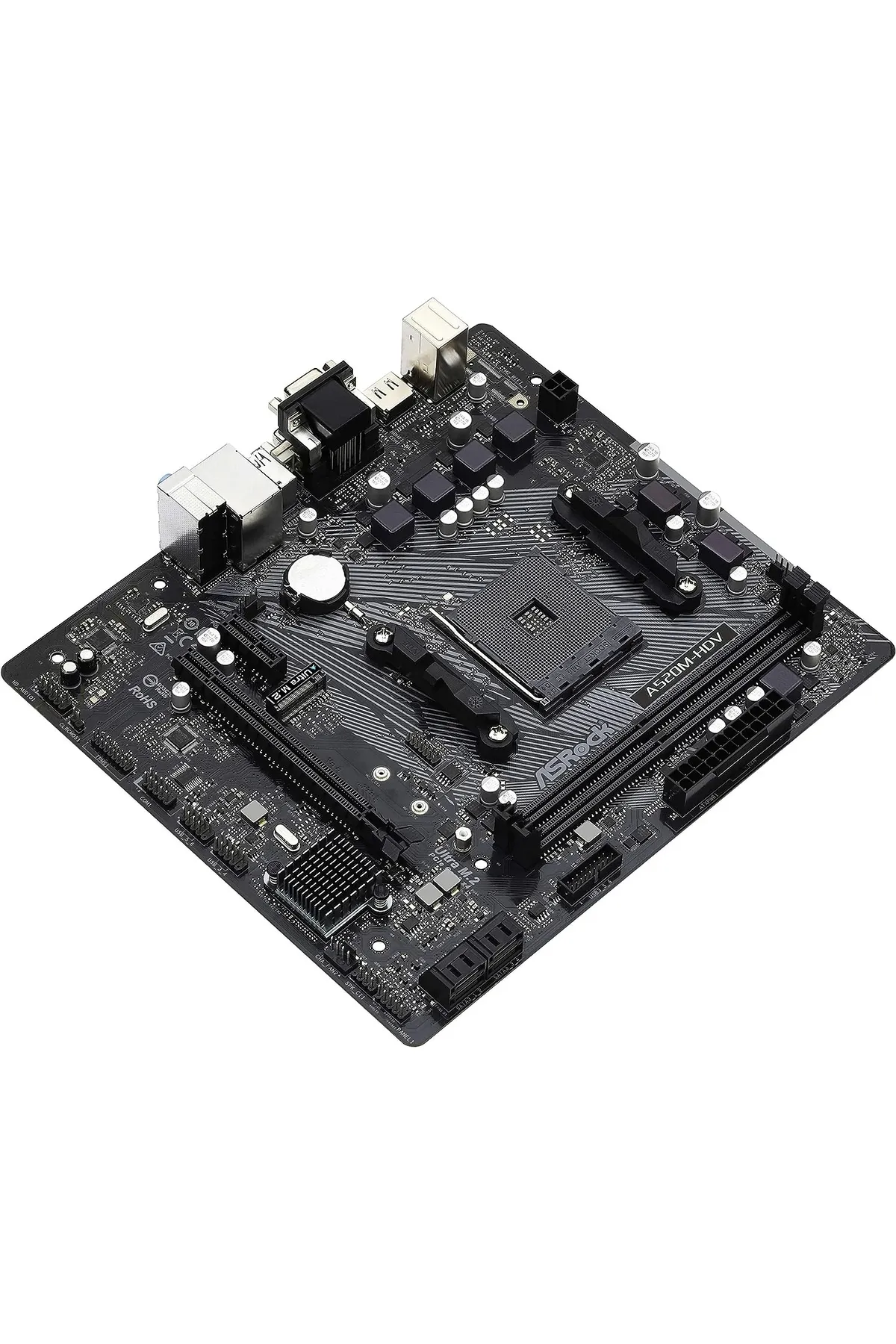 ASRock A520m Hvs Socket Am4, Ddr4 4733 Mhz(O.C.),m.2, Usb 3.2, Hdmı,vga Matx A520 Anakart