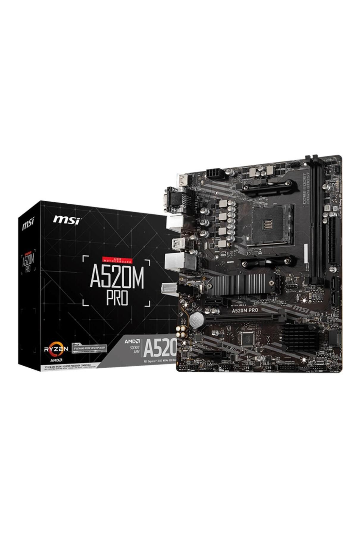 MSI A520m Pro Ddr4 4600mhz S V Gl Am4 Anakart