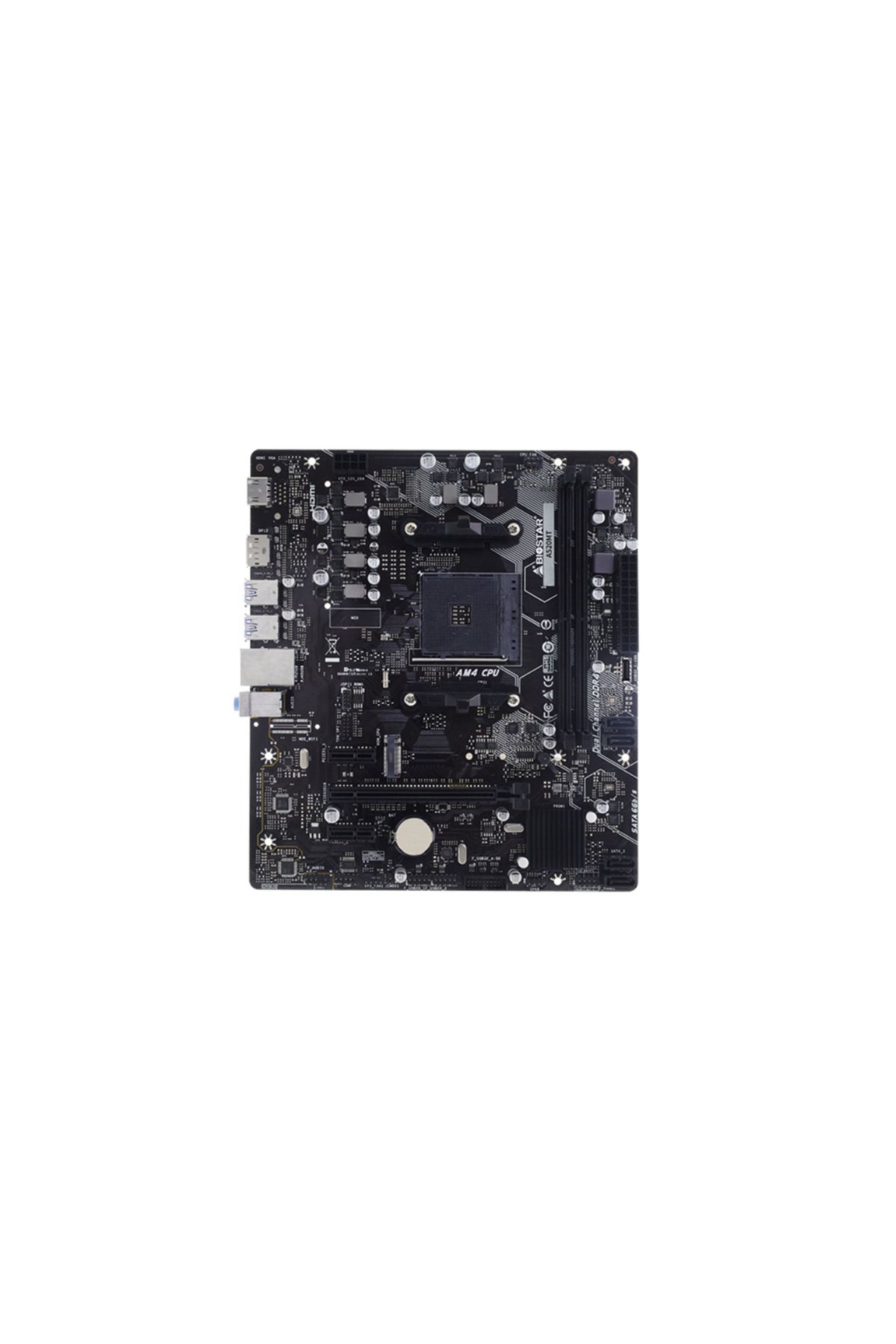 Biostar A520MT AMD A520 DDR4 M2 USB 3.2 DP/HDMI PCI 3.0 AM4 Anakart