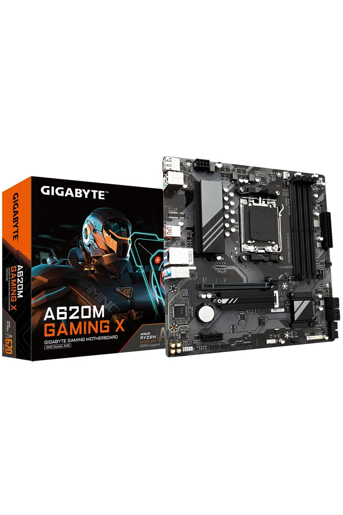 Gigabyte A620m-gamıng-x Amd A620 Soket Am5 Ddr5 8000(OC)mhz Matx Gaming (OYUNCU) Anakart