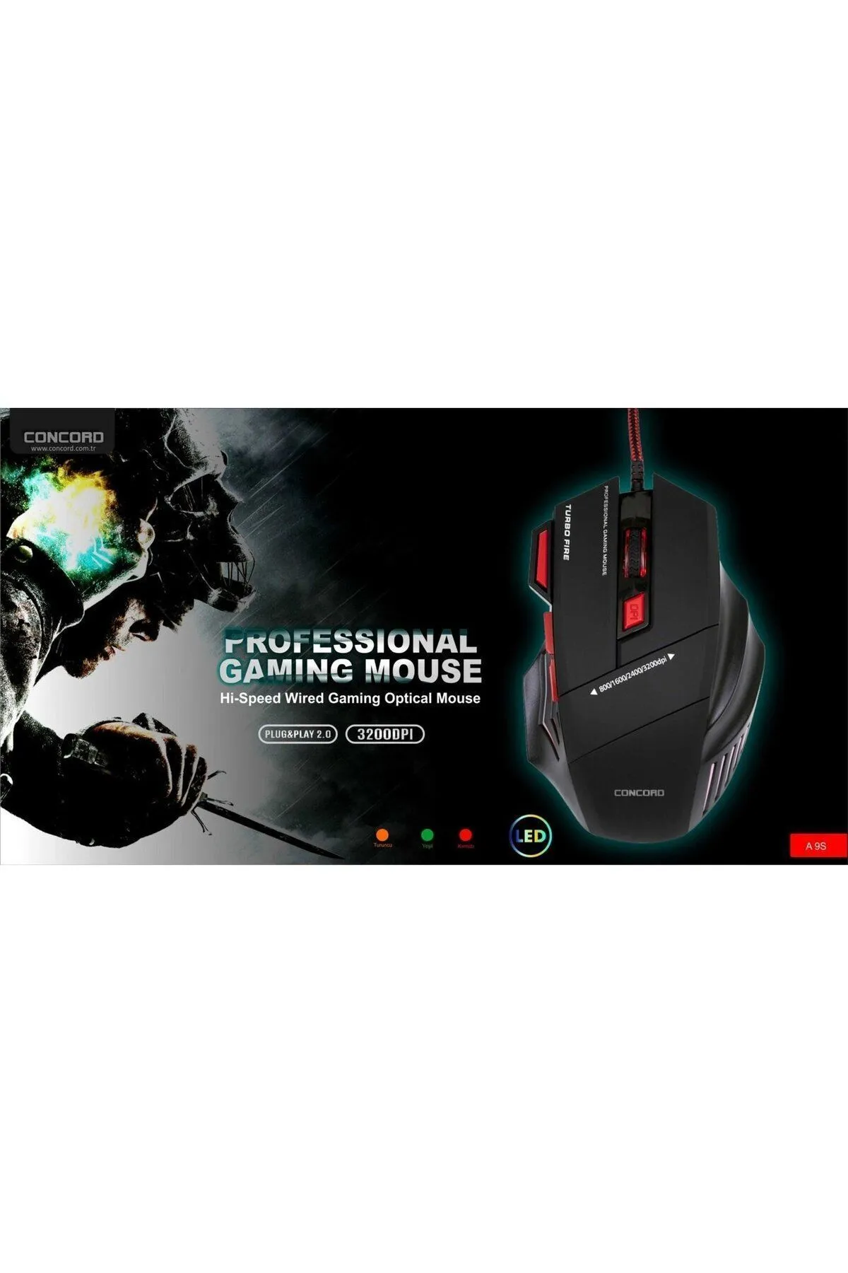 Concord A9-S Gaming Mouse