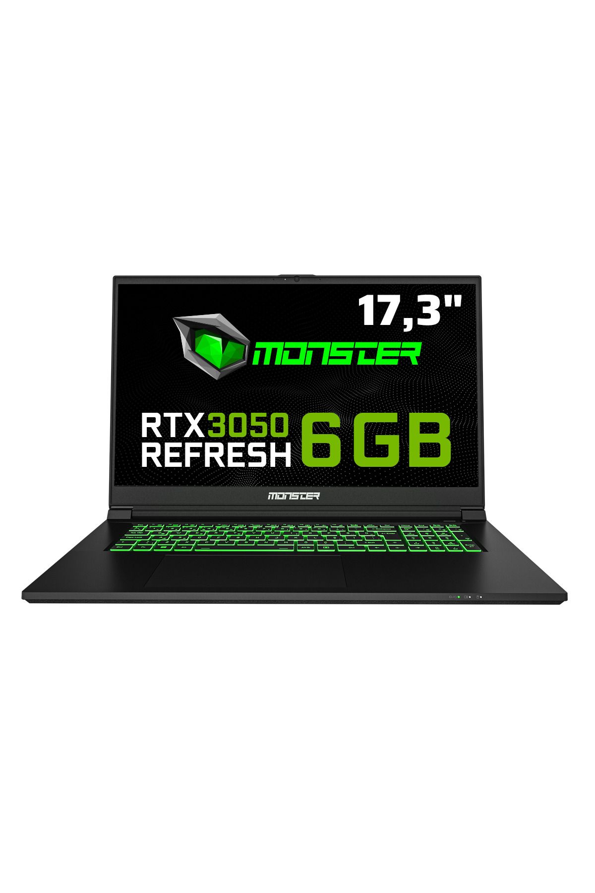 Monster Abra A7 V15.1.1 Intel Core i7 12700H 16 GB RAM 1 TB SSD 6 GB RTX 3050 Windows 11 17,3" FHD 144 Hz