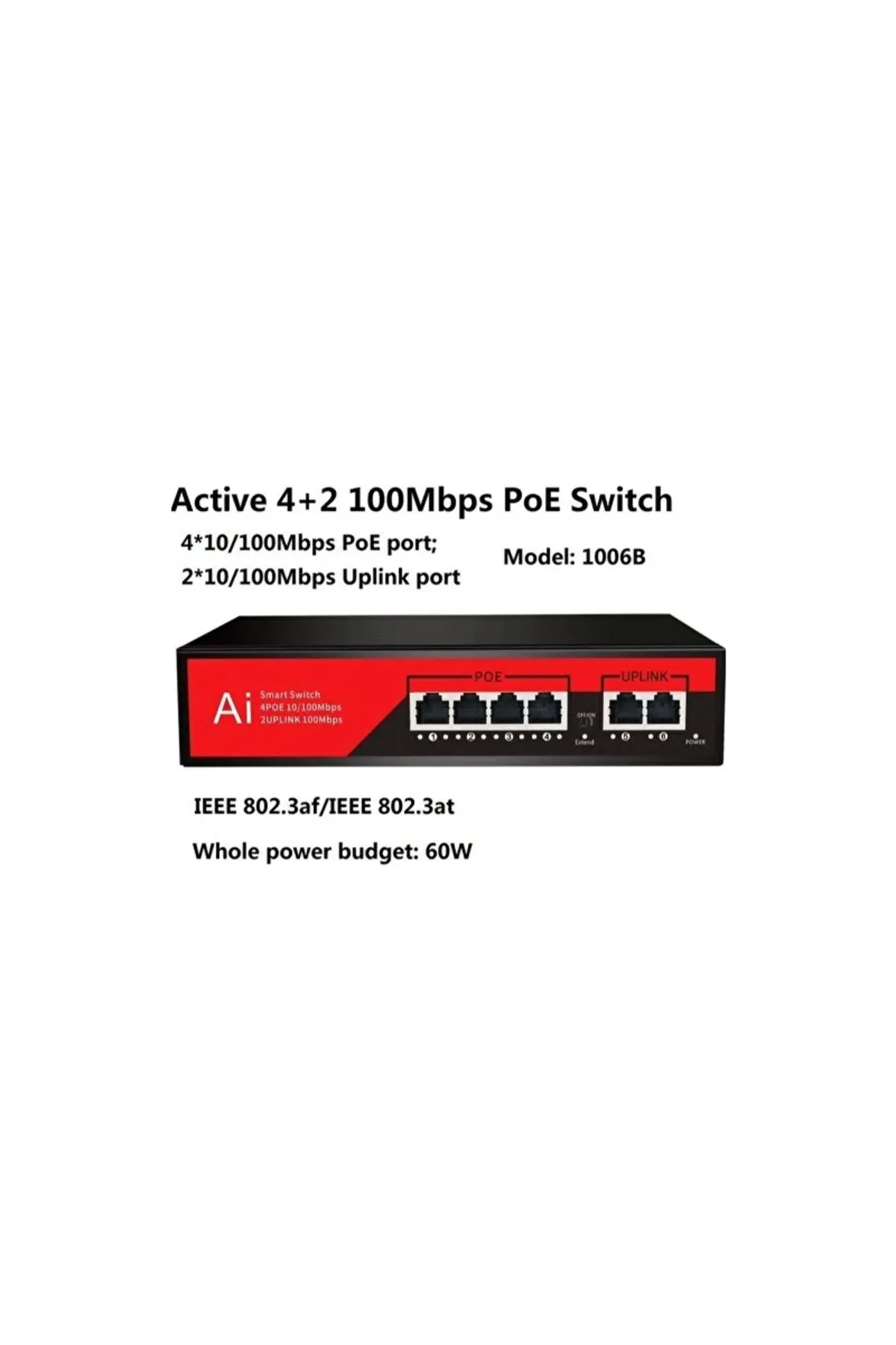 Acme AC-1004G 4+2pasif Poe Switch