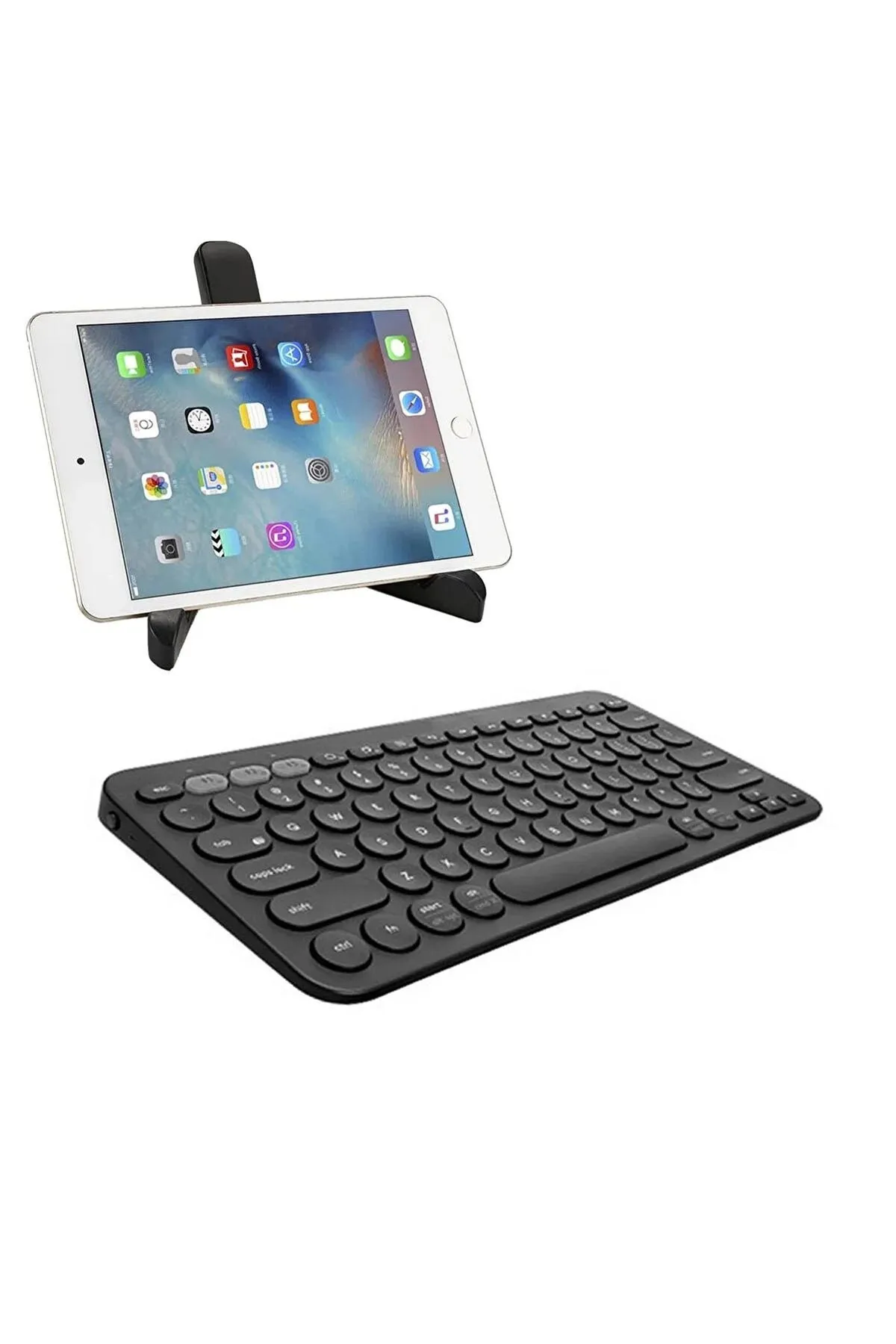 Microcase Acer Iconia A10 10.1 inç Tablet Uyumlu Bluetooth Klavye + Tablet Standı - AL8105