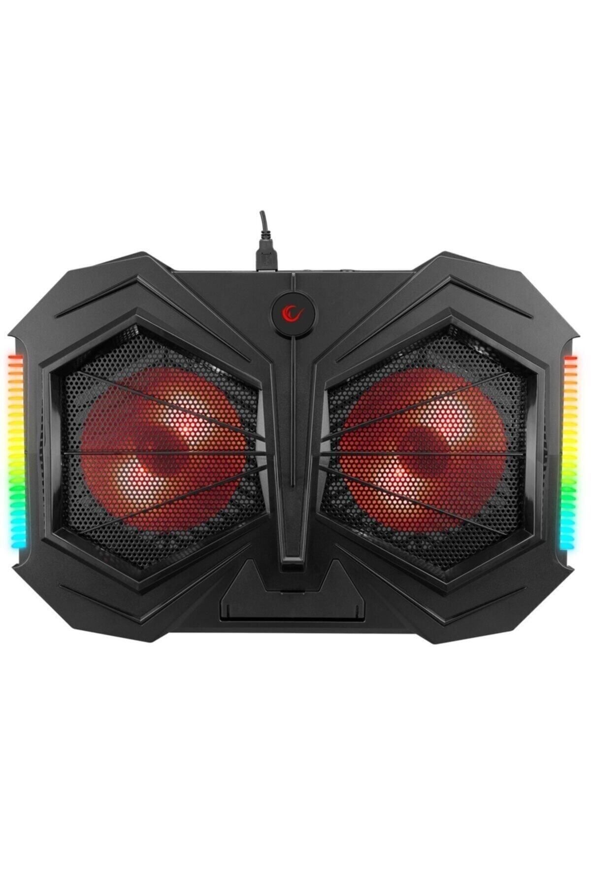 Rampage Ad-rc11 Spider Çift Fanlı 15 17" Rgb Yükselik Ayarlı Laptop Soğutucu Stand