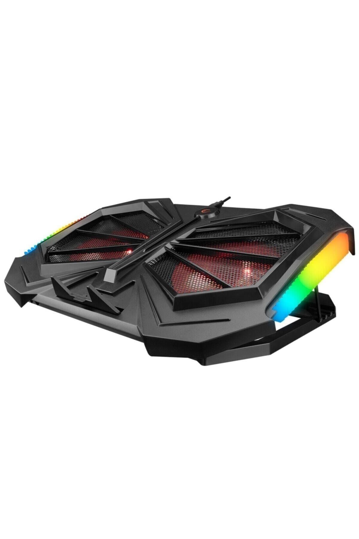 Rampage Ad-rc11 Spider Çift Fanlı 15 17" Rgb Yükselik Ayarlı Laptop Soğutucu Stand