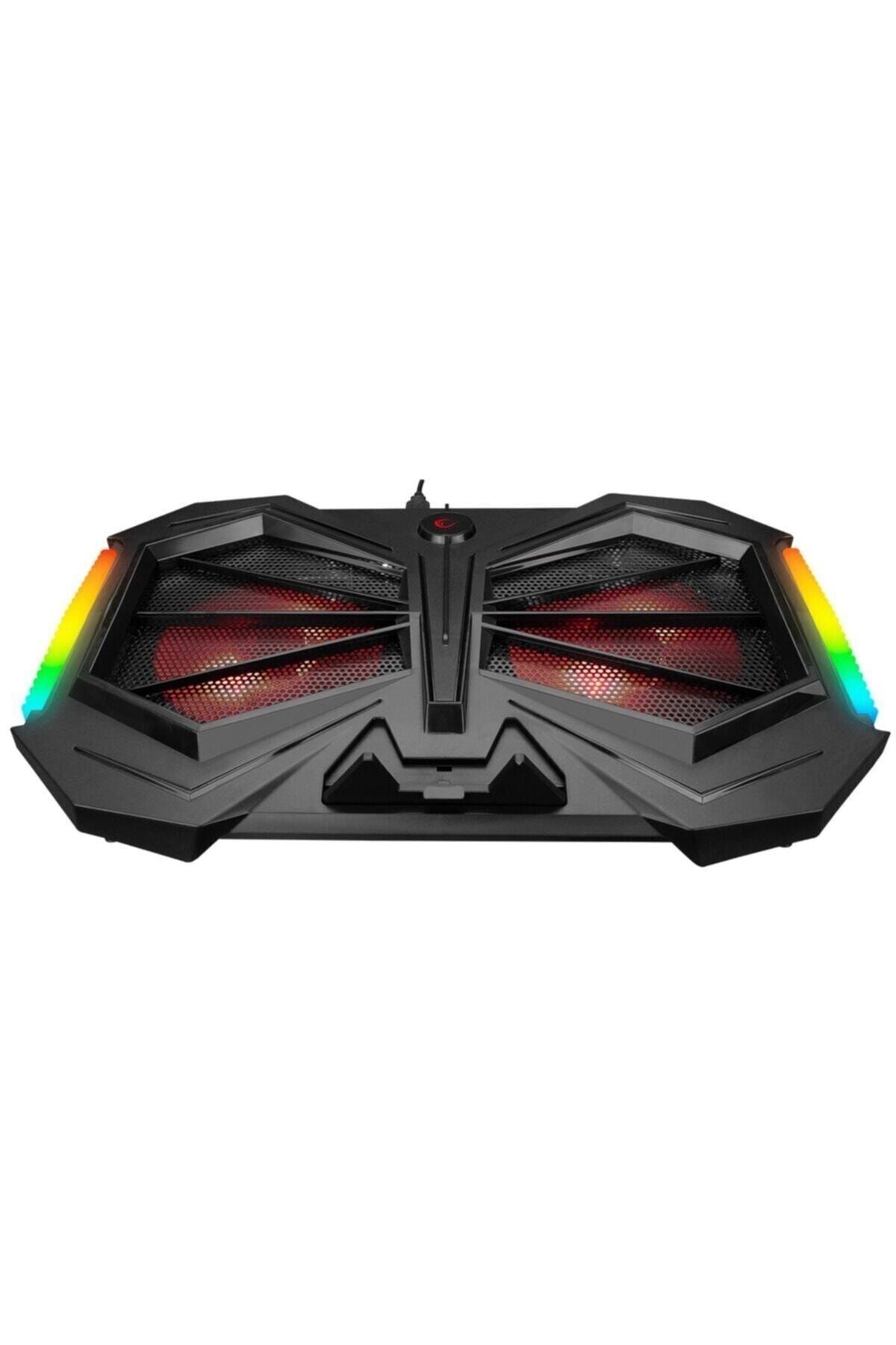 Rampage Ad-rc11 Spider Çift Fanlı 15 17" Rgb Yükselik Ayarlı Laptop Soğutucu Stand