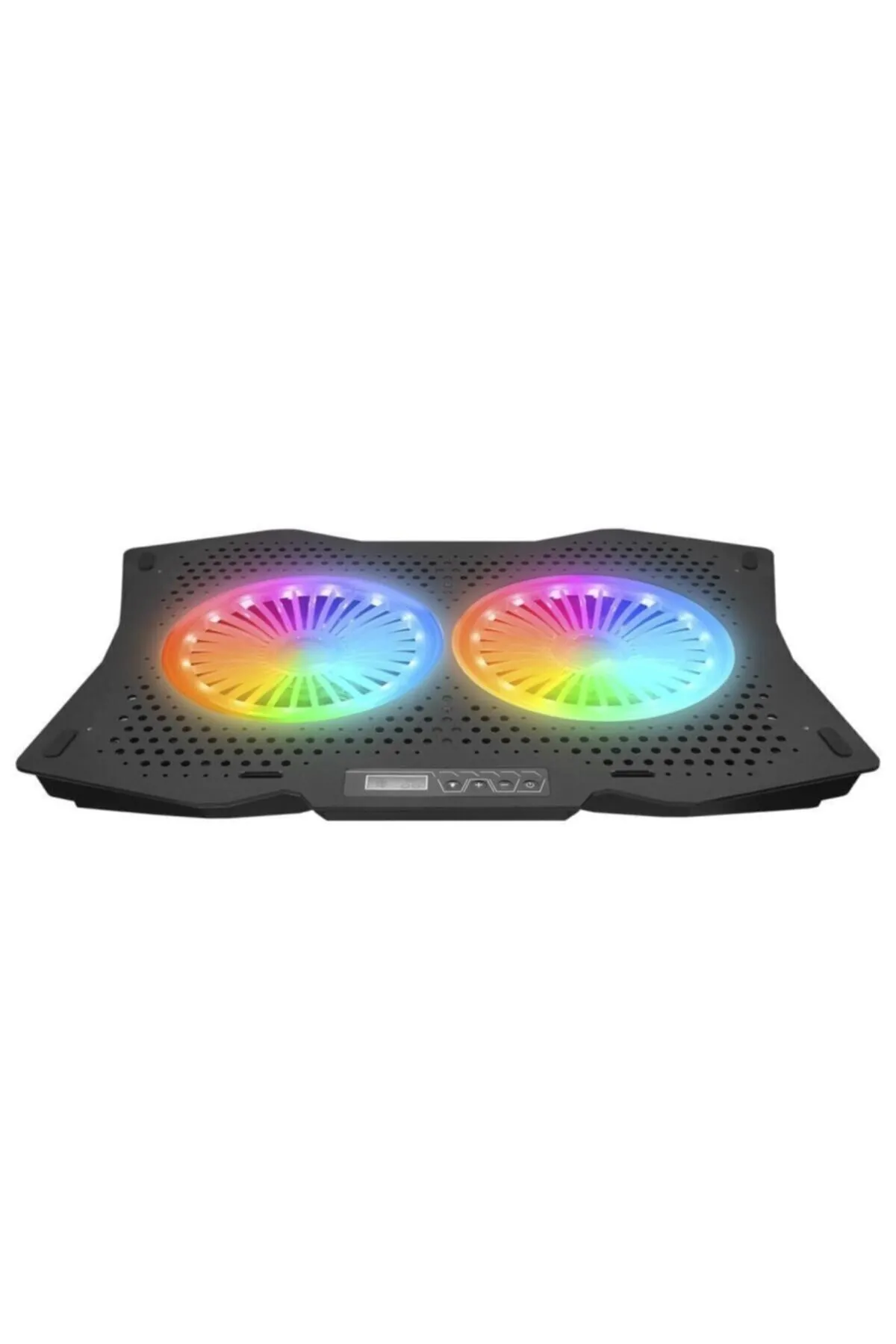 Rampage Ad-rc9 Tornado Rgb Işıklı 2x115mm Fanlı 10-18 Notebook Soğutucu Laptop Soğutucu Lcd Panel