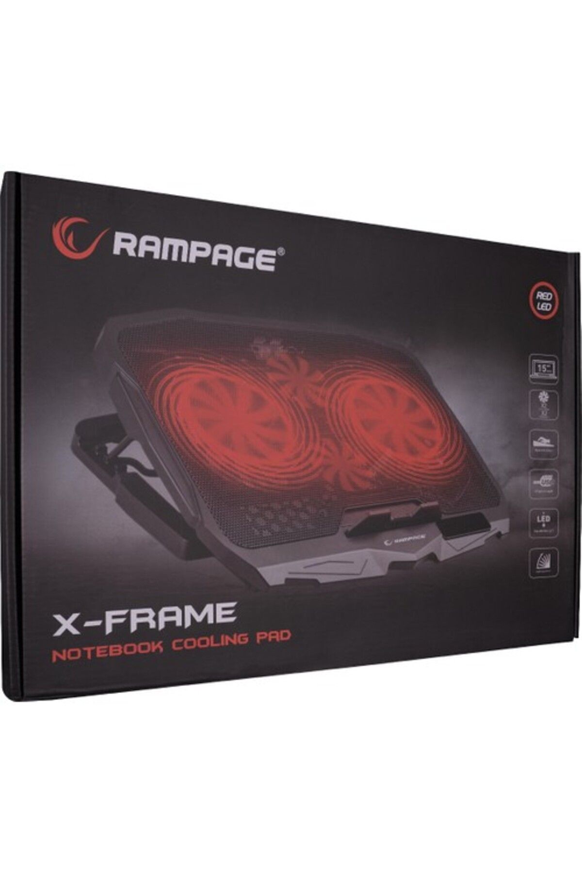 Rampage Ad-rx34 X-frame Siyah 4 Adet Fanlı Notebook Soğutucu Stand