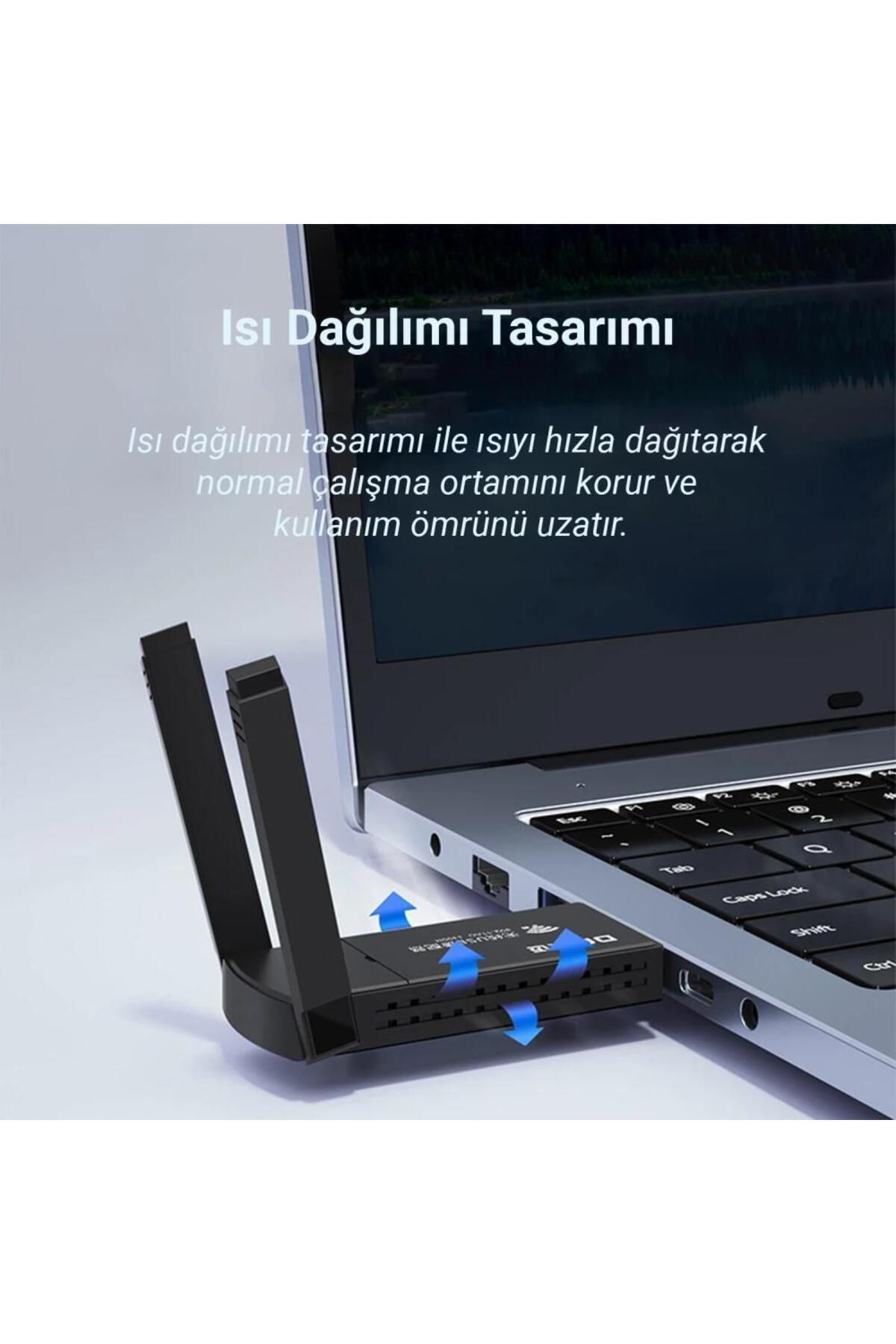 DM Ad085 1300 Mbps Dual Band 5.8ghz Usb Wireless Adaptör Wifi Alıcı Verici Access Point