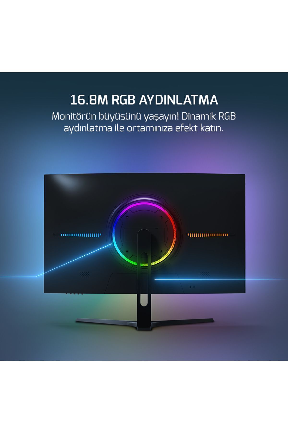 teknotrust A'dan G'ye Vivid T50 27 Curved Rgb 180hz 0.5ms 1500r 2x Speaker Va Gaming Monitör (SIFIR ÖLÜ PİKSEL