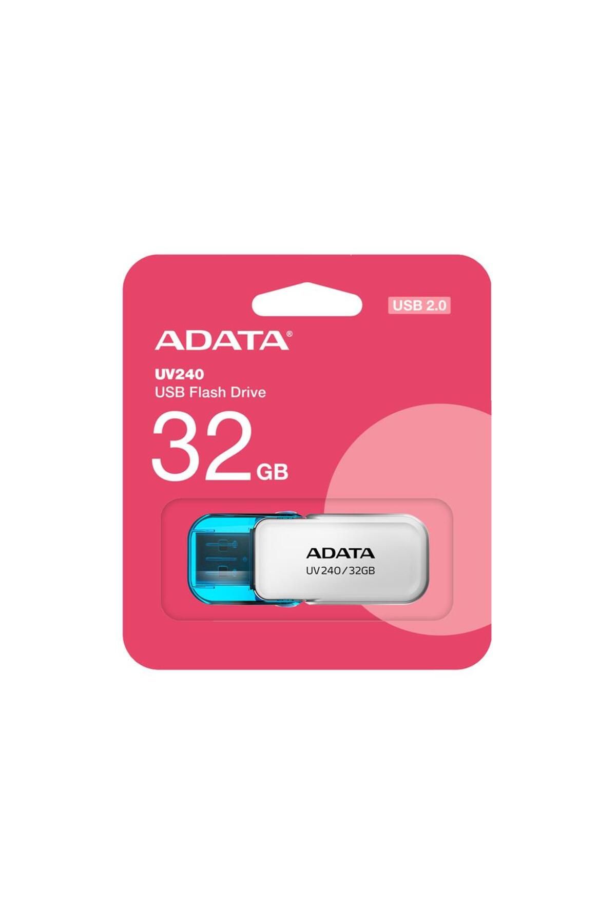 Yerli Adata 32 GB USB 2.0 Beyaz Flash Bellek