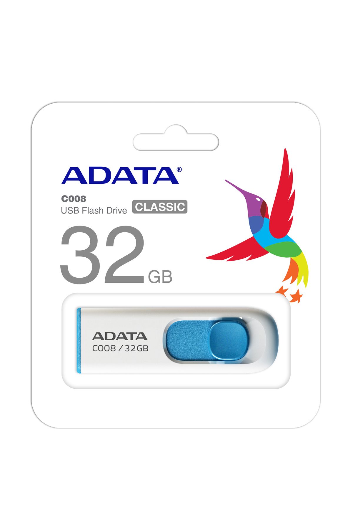 Genel Markalar Adata 32GB USB2.0 Classic Beyaz Mabi 32 GB Flash Bellek