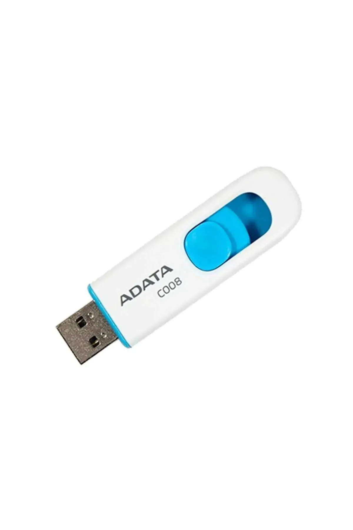 rare Adata C008/64gb 64gb Usb2.0 Classic (white + Blue) Flash Bellek