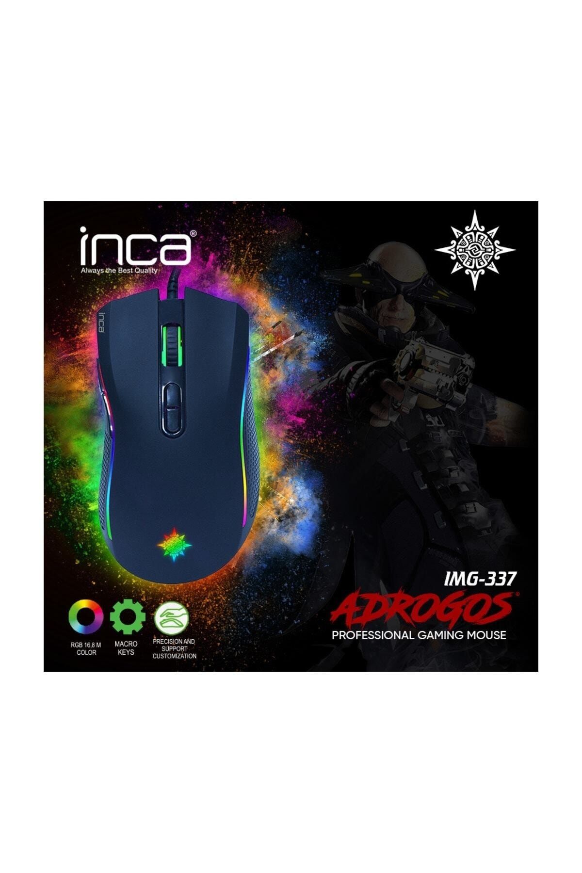 Inca Adrogos IMG-337 Macro RGB Profesyonel Gaming Mouse