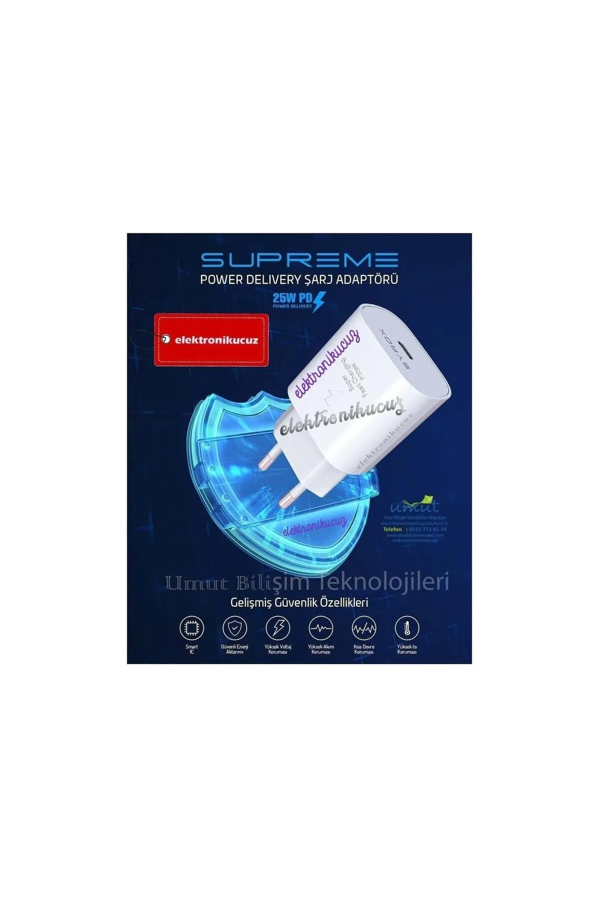 Syrox Advanced Security Features Supreme Power Delivery Charge Adapter 25w_(kablosu Kutuda Yoktur)