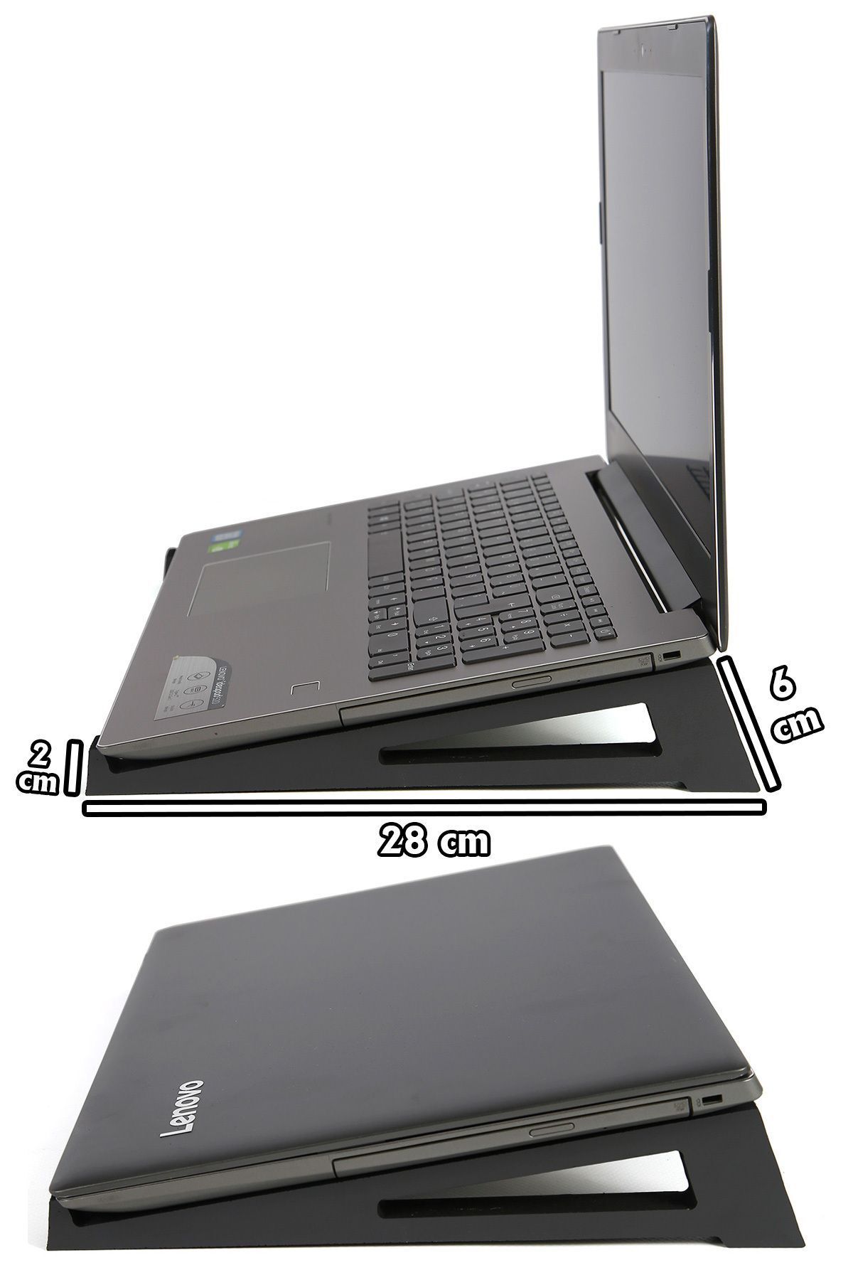 MH MiniHediye Ahşap Laptop Tutucu Notebook Standı Macbook Yükseltici 13" 14" 15" 16" 17"