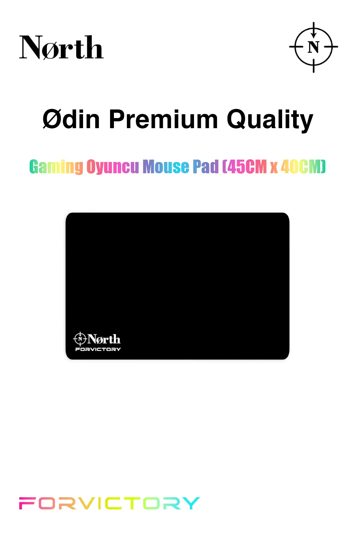 North Air RGB Oyuncu Mouse + Odin Oyuncu Mousepad Gaming Bundle Uyumlu