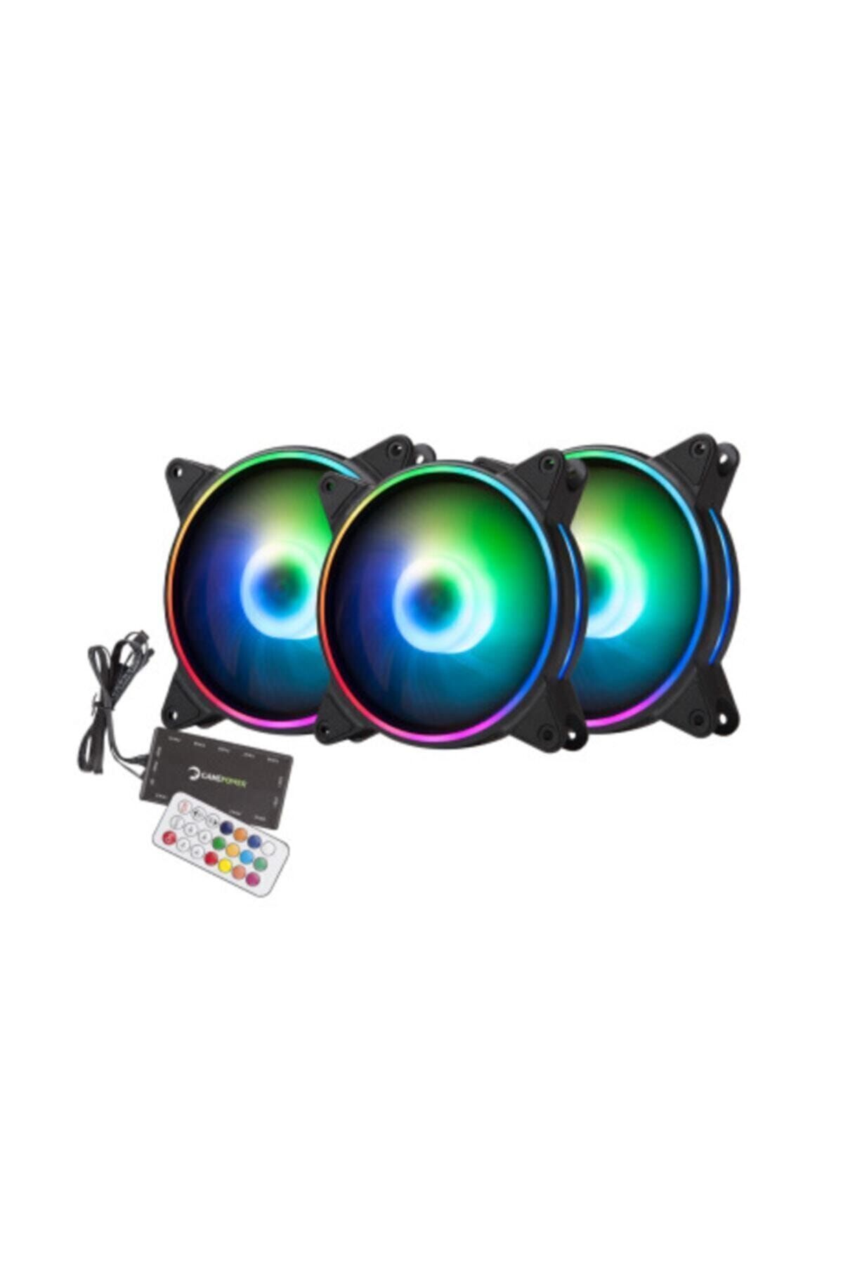 Gamepower Air Turbine Argb/rgb 3*12cm Fan Set Kit