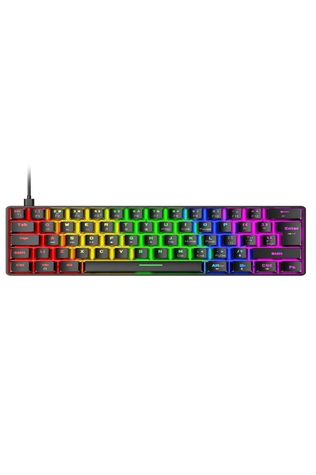 Aırstorr Airstorr Siyah Mavi Kırmızı Switch Rgb Klavye Kablolu Gaming Oyuncu Klavyesi