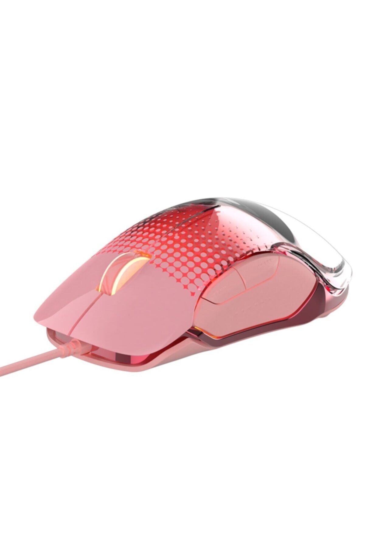 Coverzone Aj358 Kablolu Gaming Mouse Ergonomik 10000 Dpı Pembe