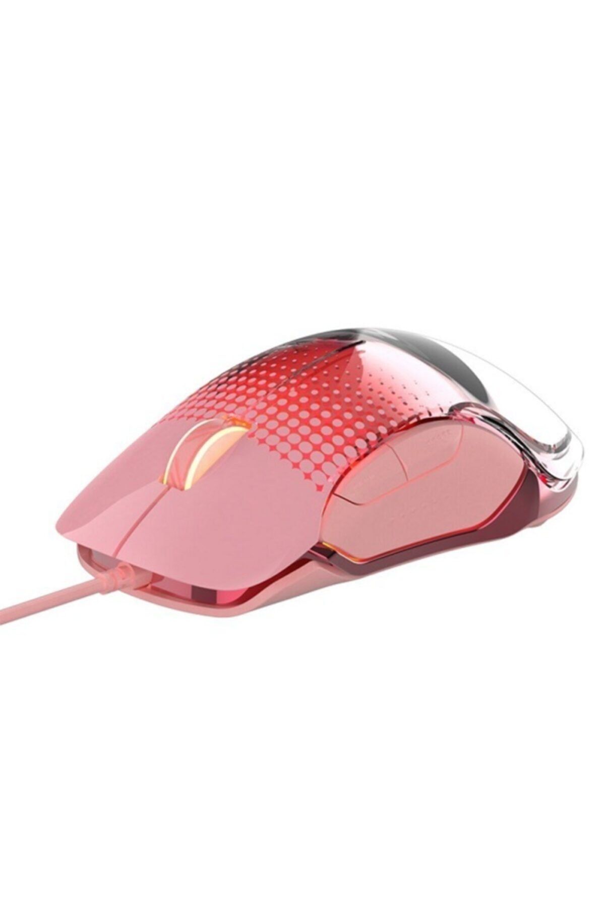 Genel Markalar Ajazz Aj358 Kablolu Gaming Pembe Mouse 10.000 Dpı Rgb Işıklı