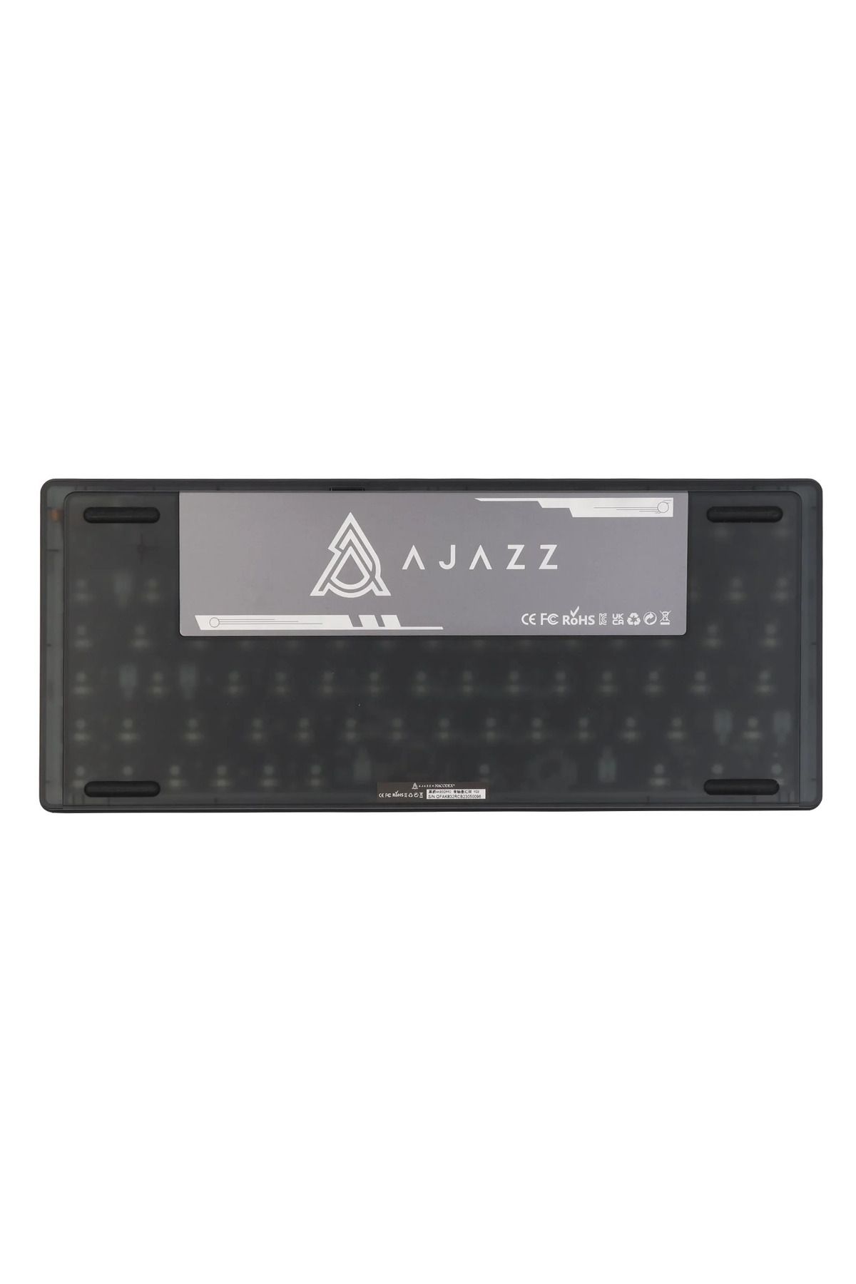 Smith Ajazz AK832 Pro Gasket Mount Low Profile, TFT Ekranlı 3 Modlu Outemu Brown Switch RGB Klavye