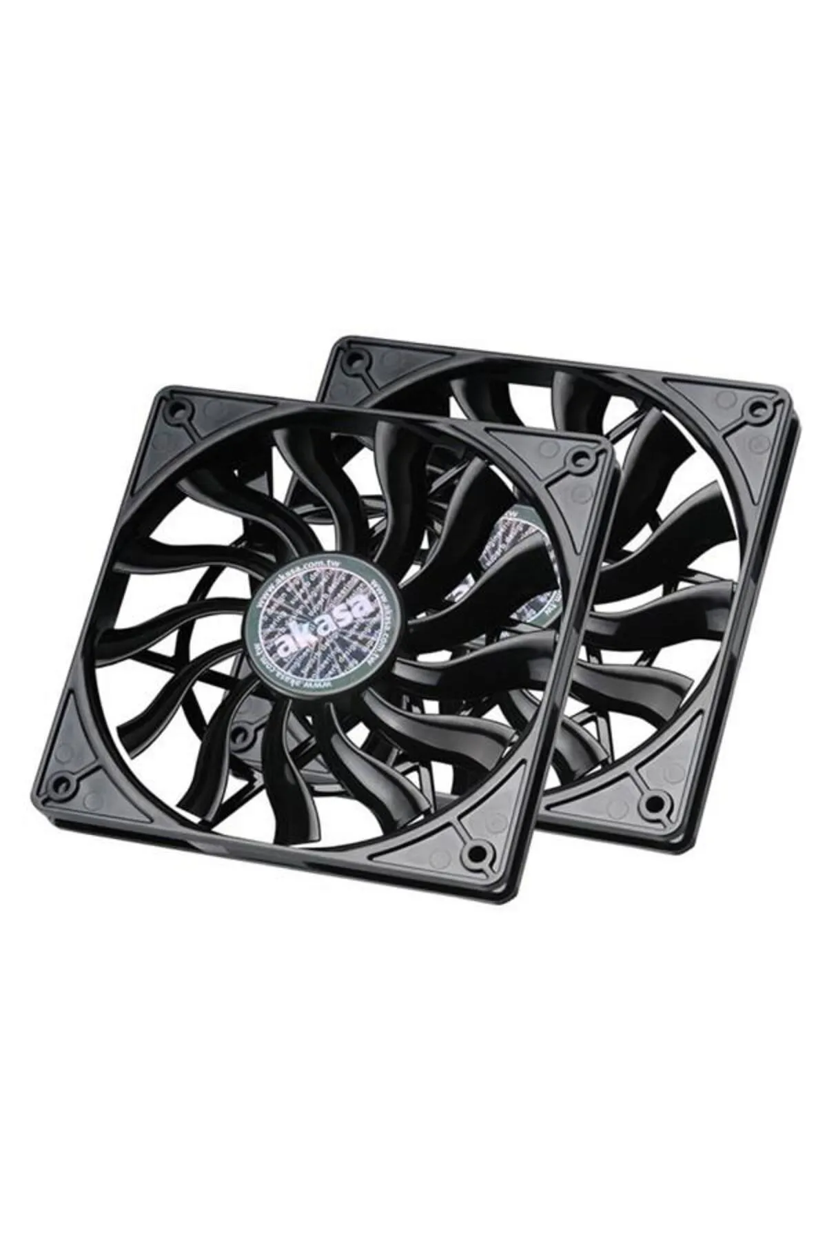 Hızlı Stok AKASA AK-FN078-KT02 12cm Slim PWM 2-li Kasa Fan Seti