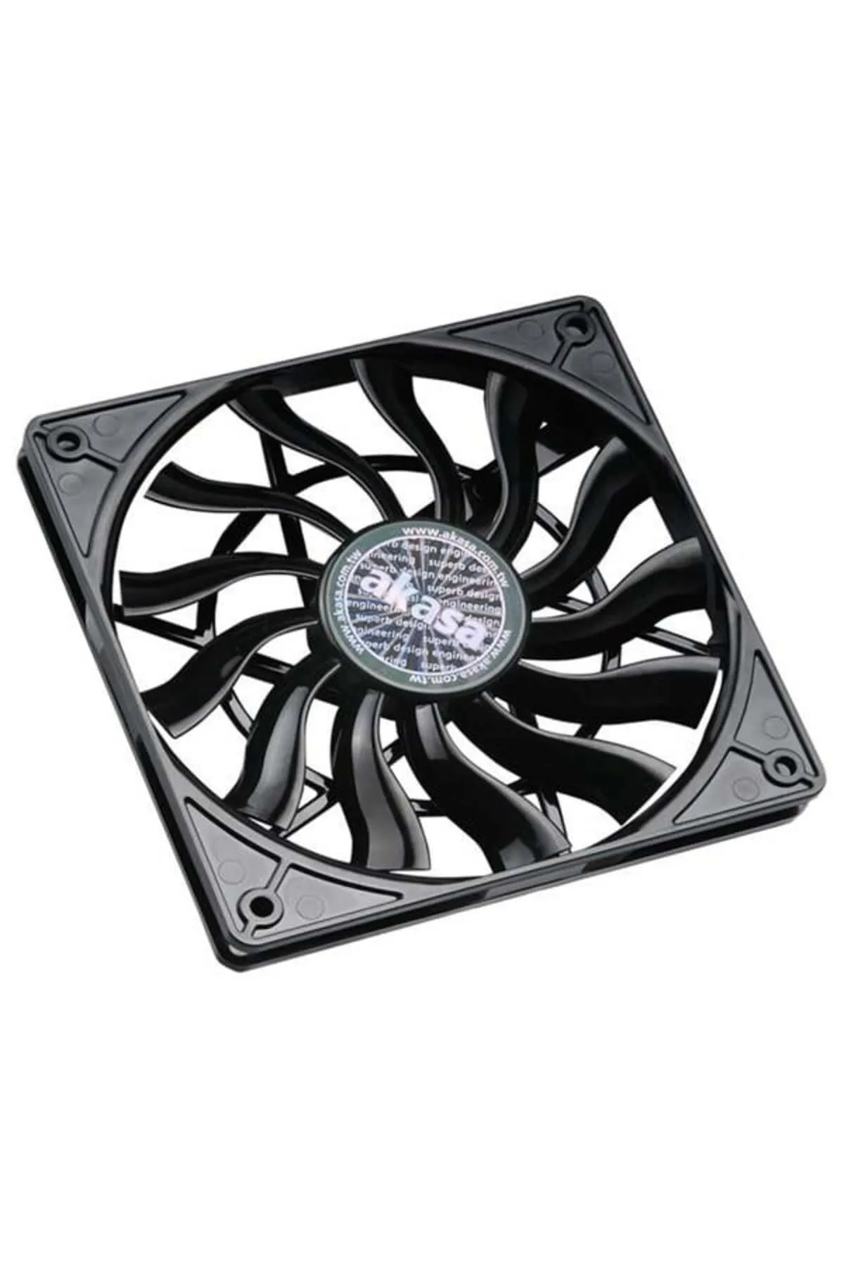 Hızlı Stok AKASA AK-FN078-KT02 12cm Slim PWM 2-li Kasa Fan Seti