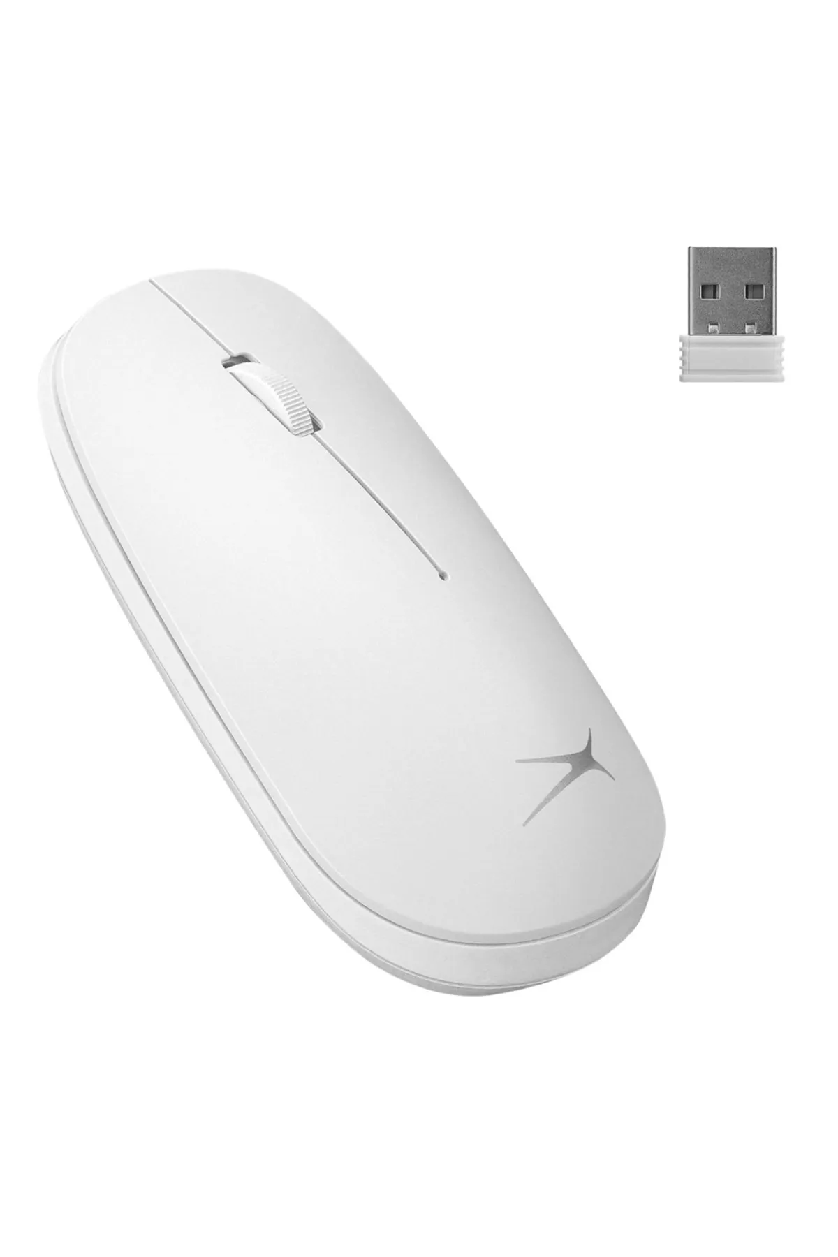 Genel Markalar ALBM7305, Beyaz, 2.4GHz, USB,  1600DPI, Kablosuz Optik Mouse Modern Tasarım 431550