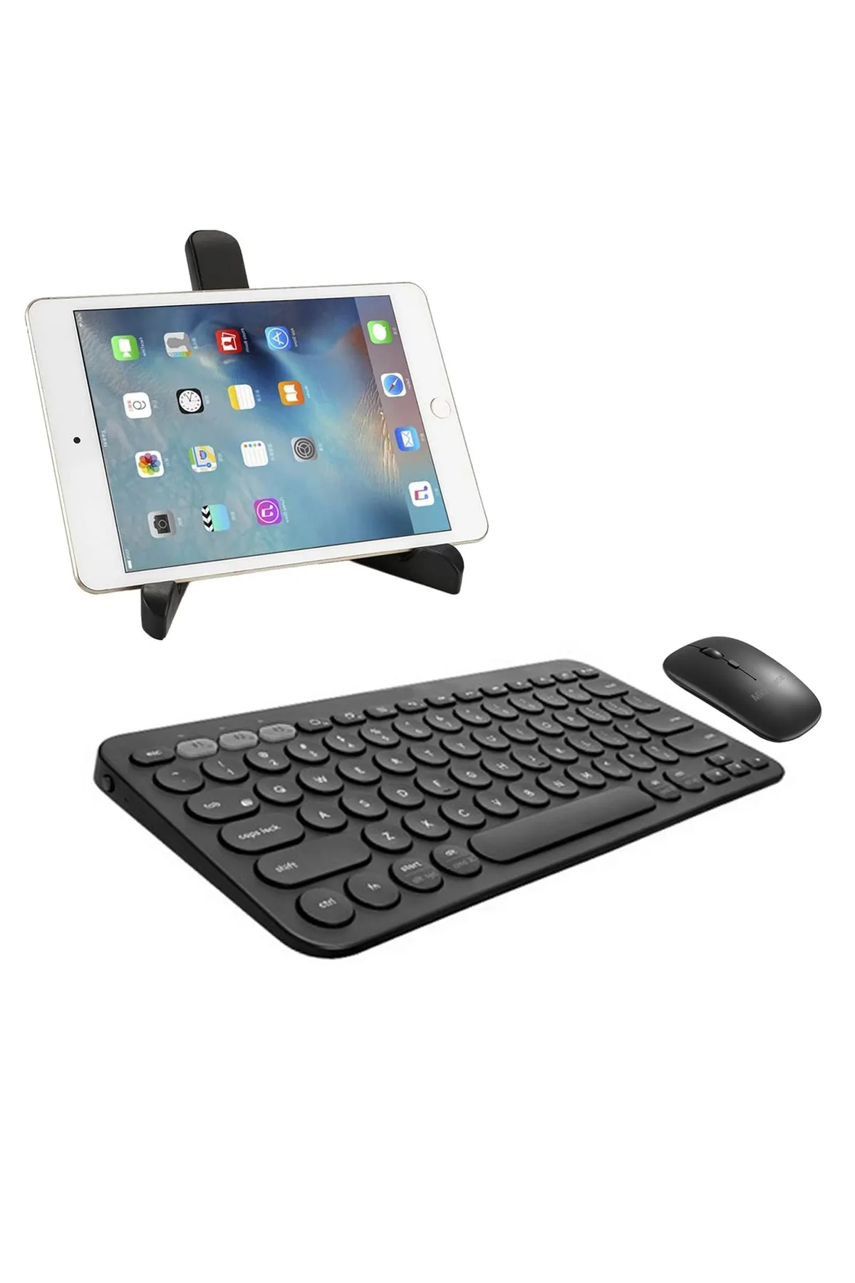 Microcase Alcatel Onetouch Pixi 4 7 Inch Uyumlu Bluetooth Klavye + Mouse + Tablet Standı - Al8106