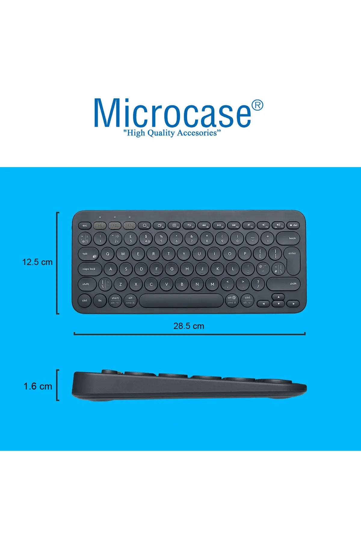 Microcase Alcatel Onetouch Pixi 4 7 Inch Uyumlu Bluetooth Klavye + Mouse + Tablet Standı - Al8106